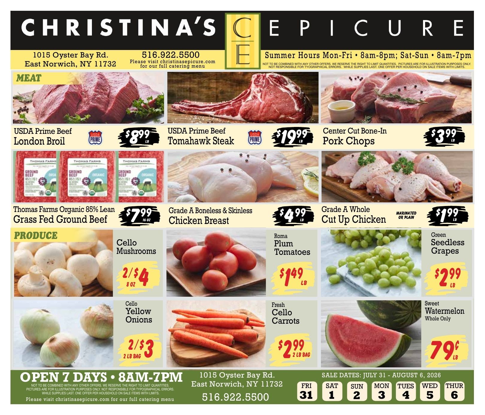 Christina's Epicure Weekly Ad July 31 - August 6, 2026