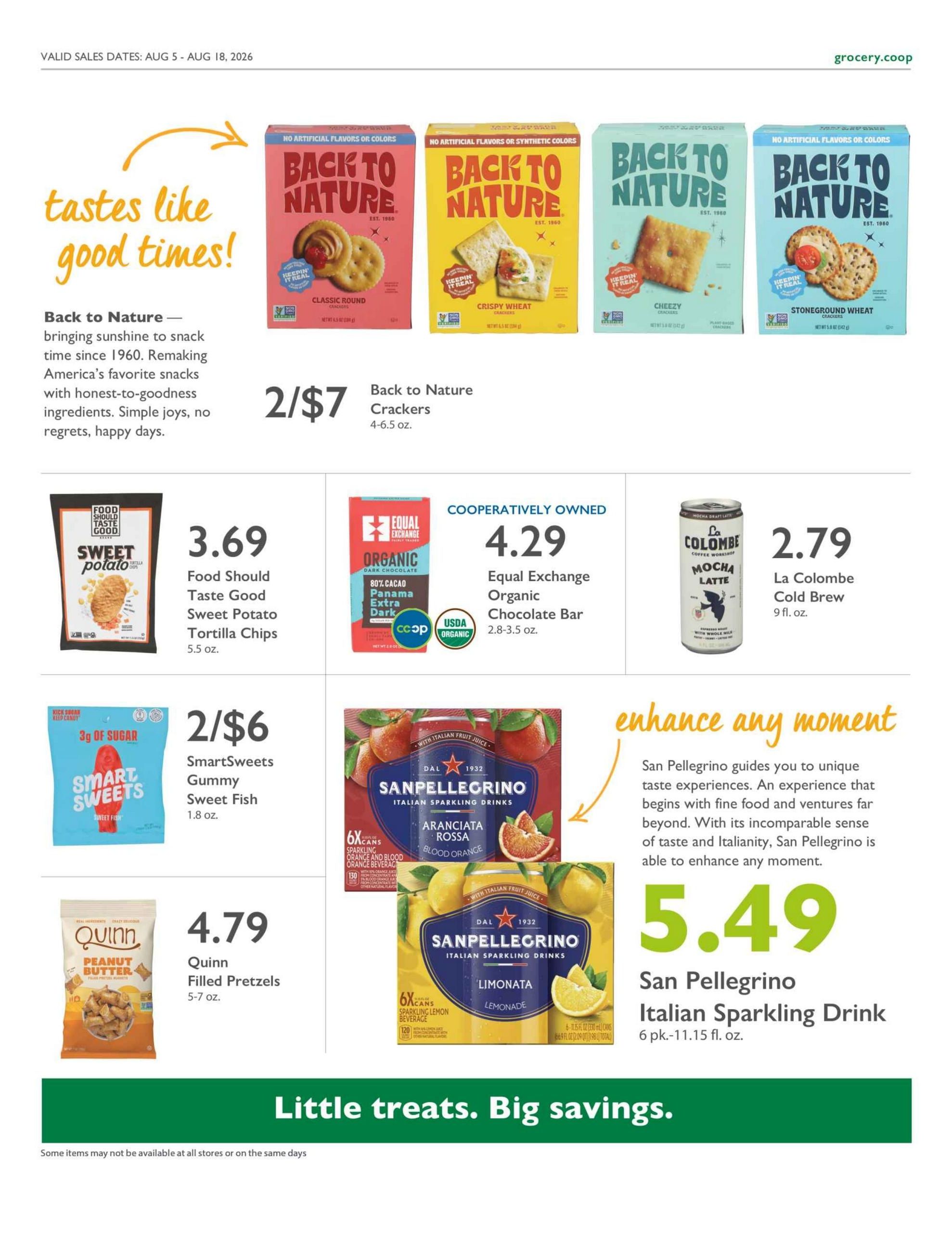 Outpost Natural Foods Weekly Ad August 5 - 11, 2026