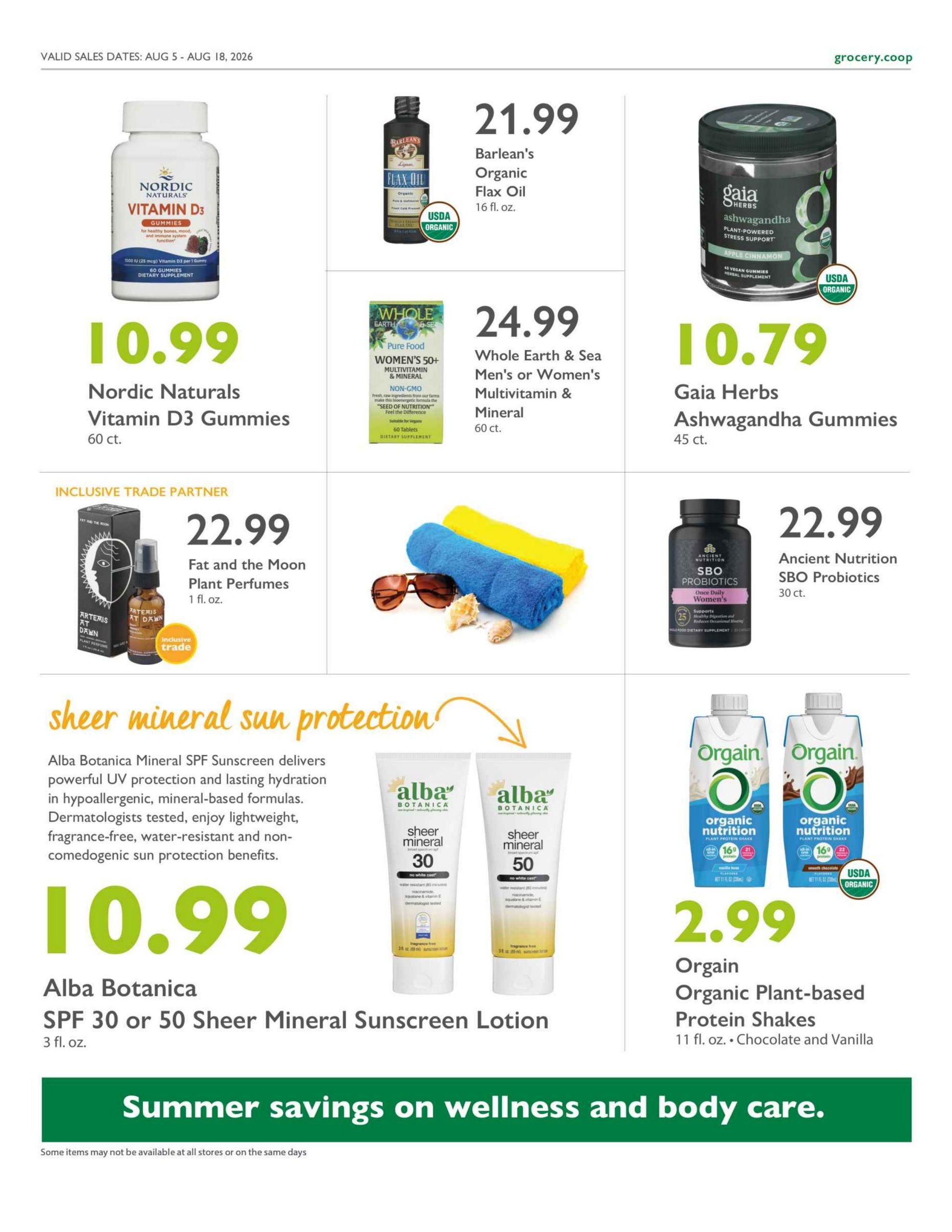 Outpost Natural Foods Weekly Ad August 5 - 11, 2026