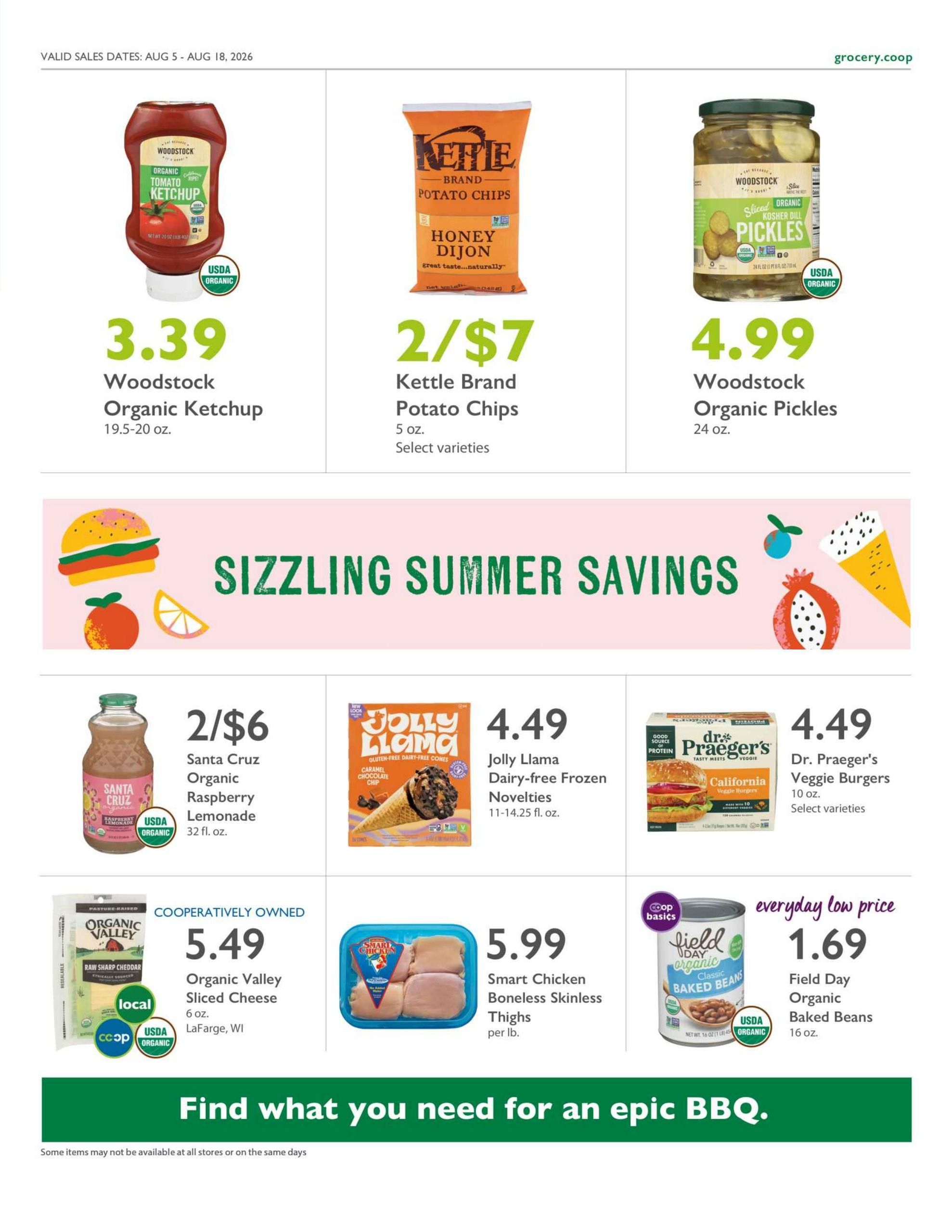 Outpost Natural Foods Weekly Ad August 5 - 11, 2026