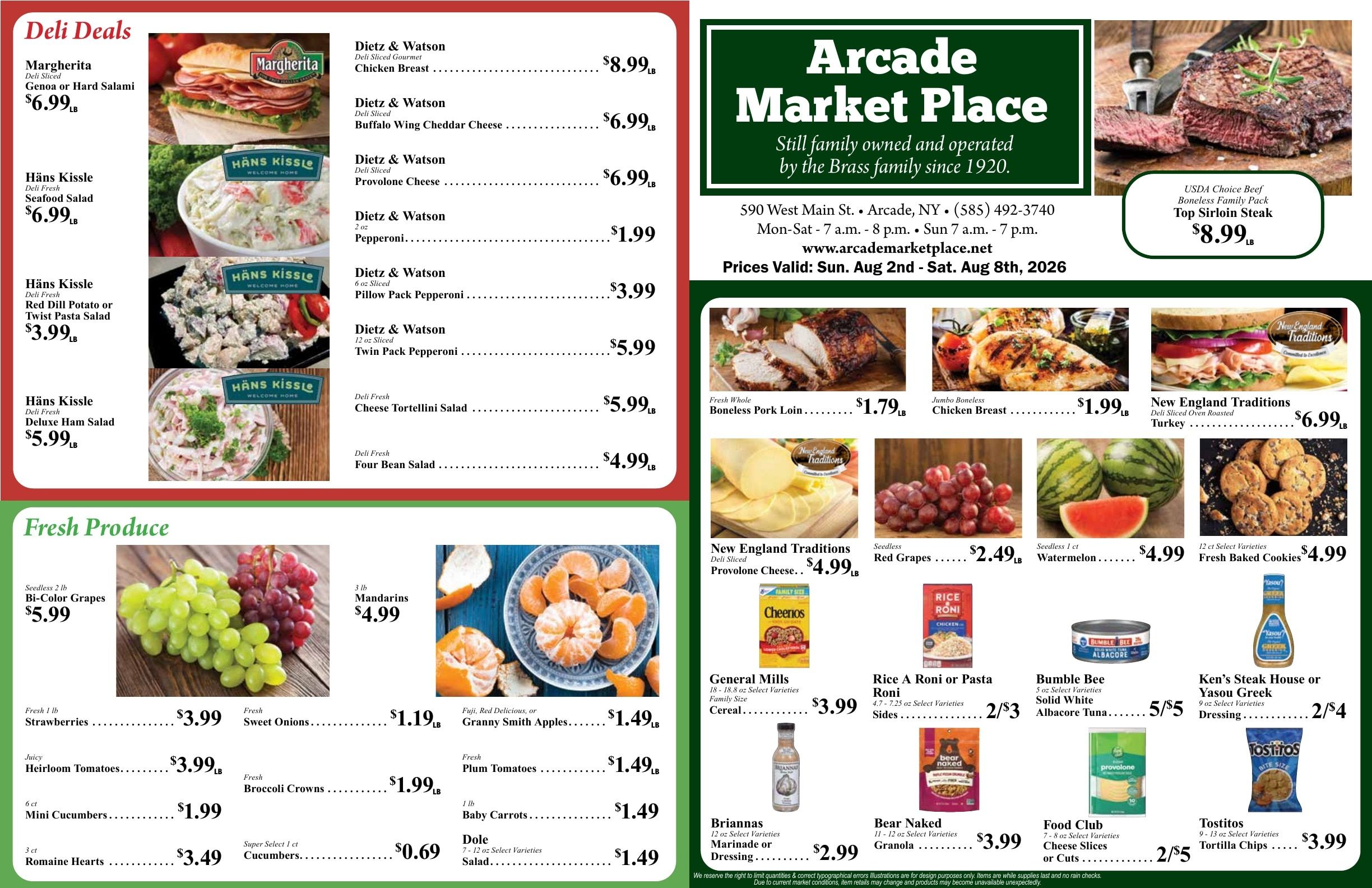 Arcade Market Place Weekly Ad August 2 - 8, 2026