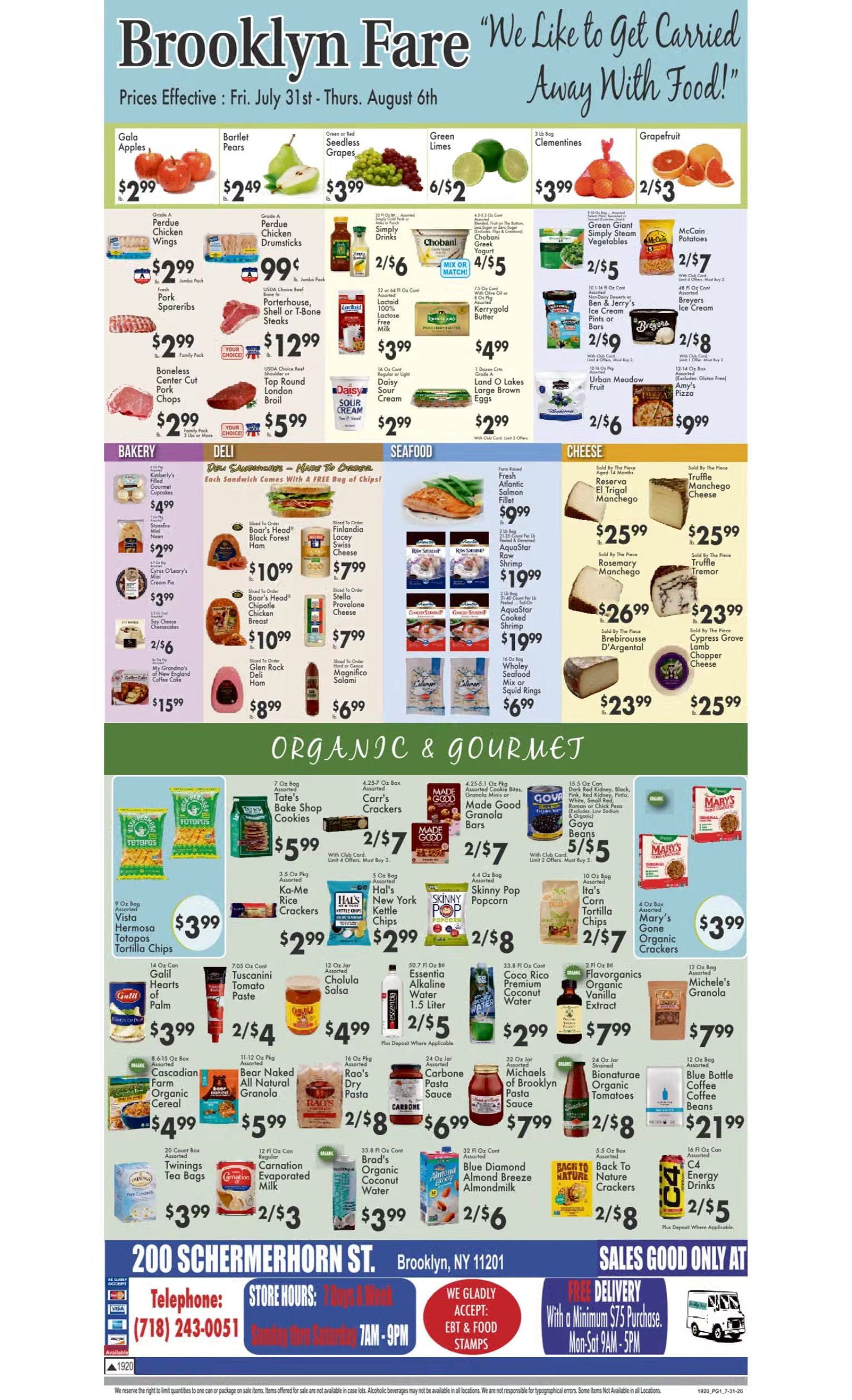 Brooklyn Fare Weekly Ad July 31 - August 6, 2026
