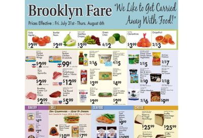 Brooklyn Fare Weekly Ad July 31 - August 6, 2026