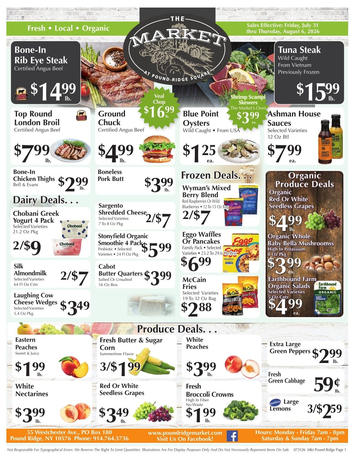 The Market at Pound Ridge Square Weekly Ad July 31 - August 6, 2026