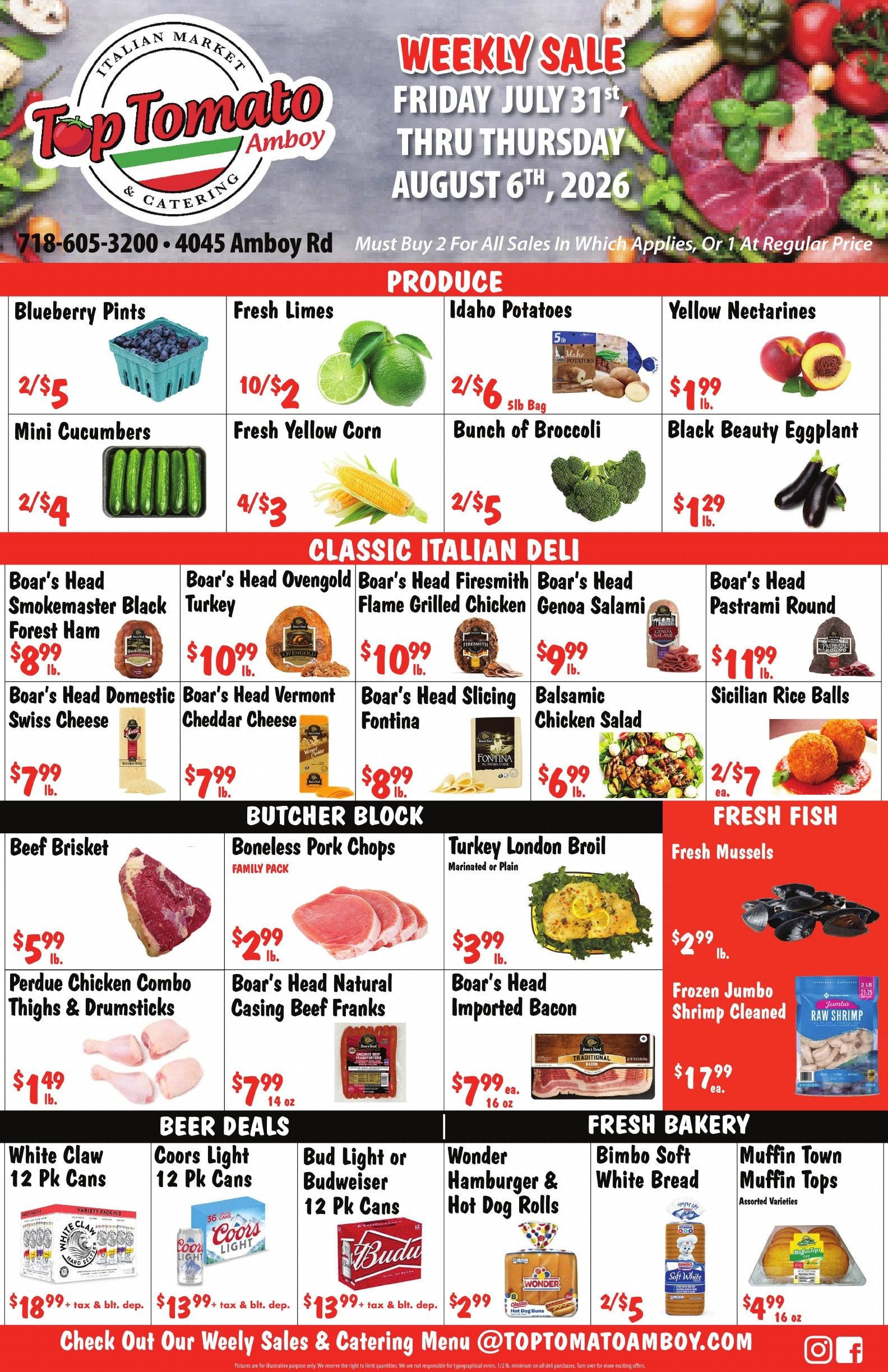 Top Tomato Amboy Weekly Ad July 31 - August 8, 2026