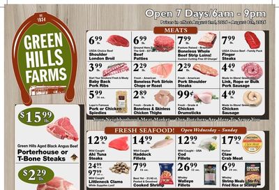 Green Hills Farms Weekly Ad August 2 - 8, 2026