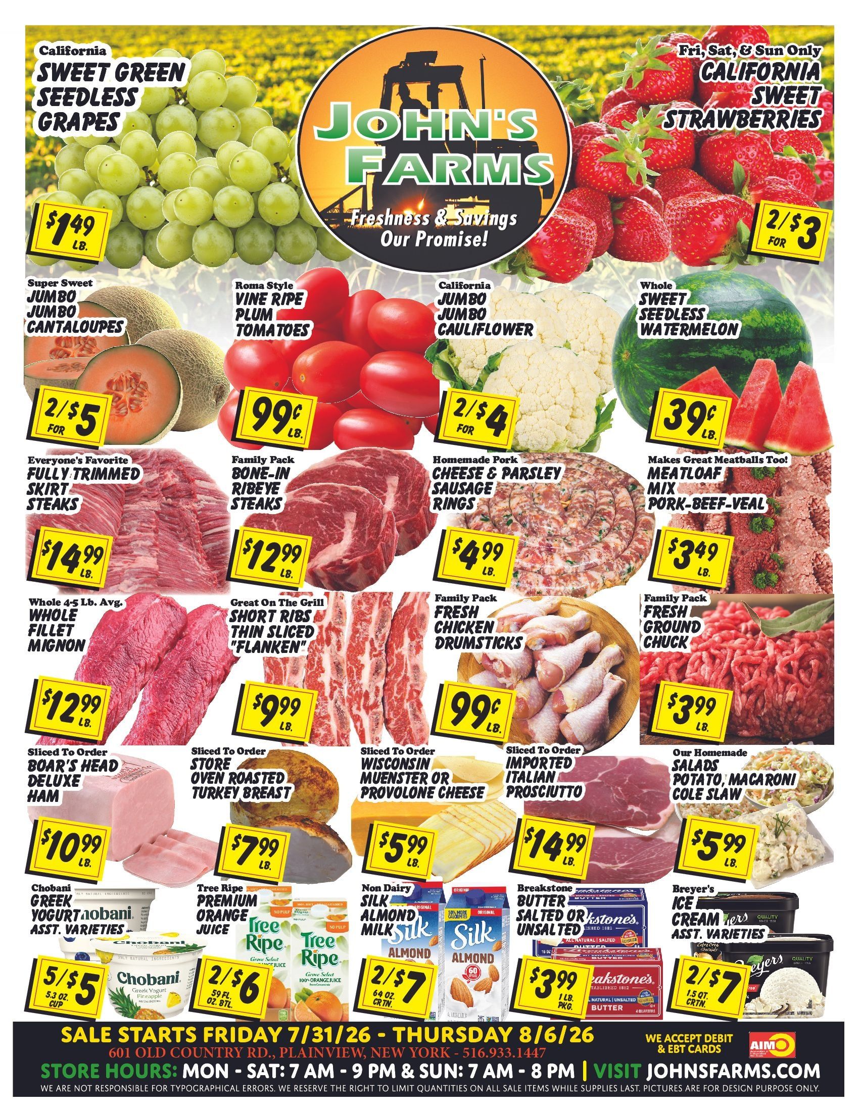 John's Farms Weekly Ad July 31 - August 6, 2026