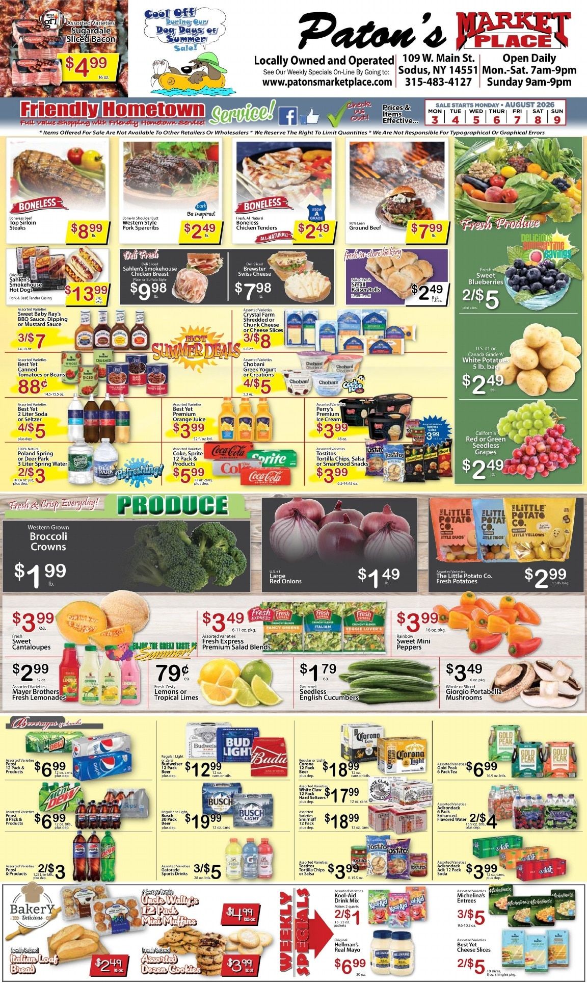 Paton's Market Place Weekly Ad July 29 - August 8, 2026