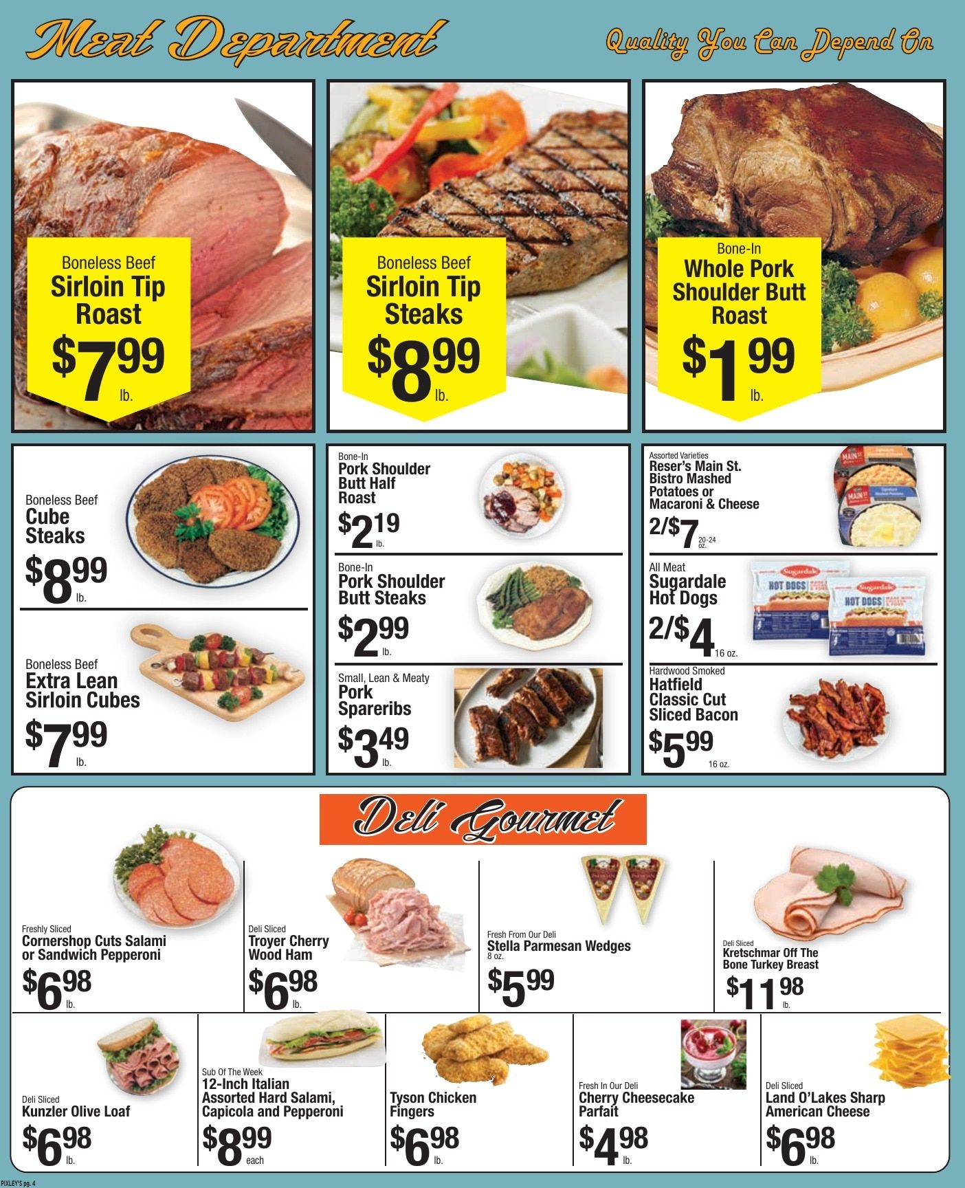 Pixley's Shurfine Food Mart Weekly Ad August 2 - 8, 2026