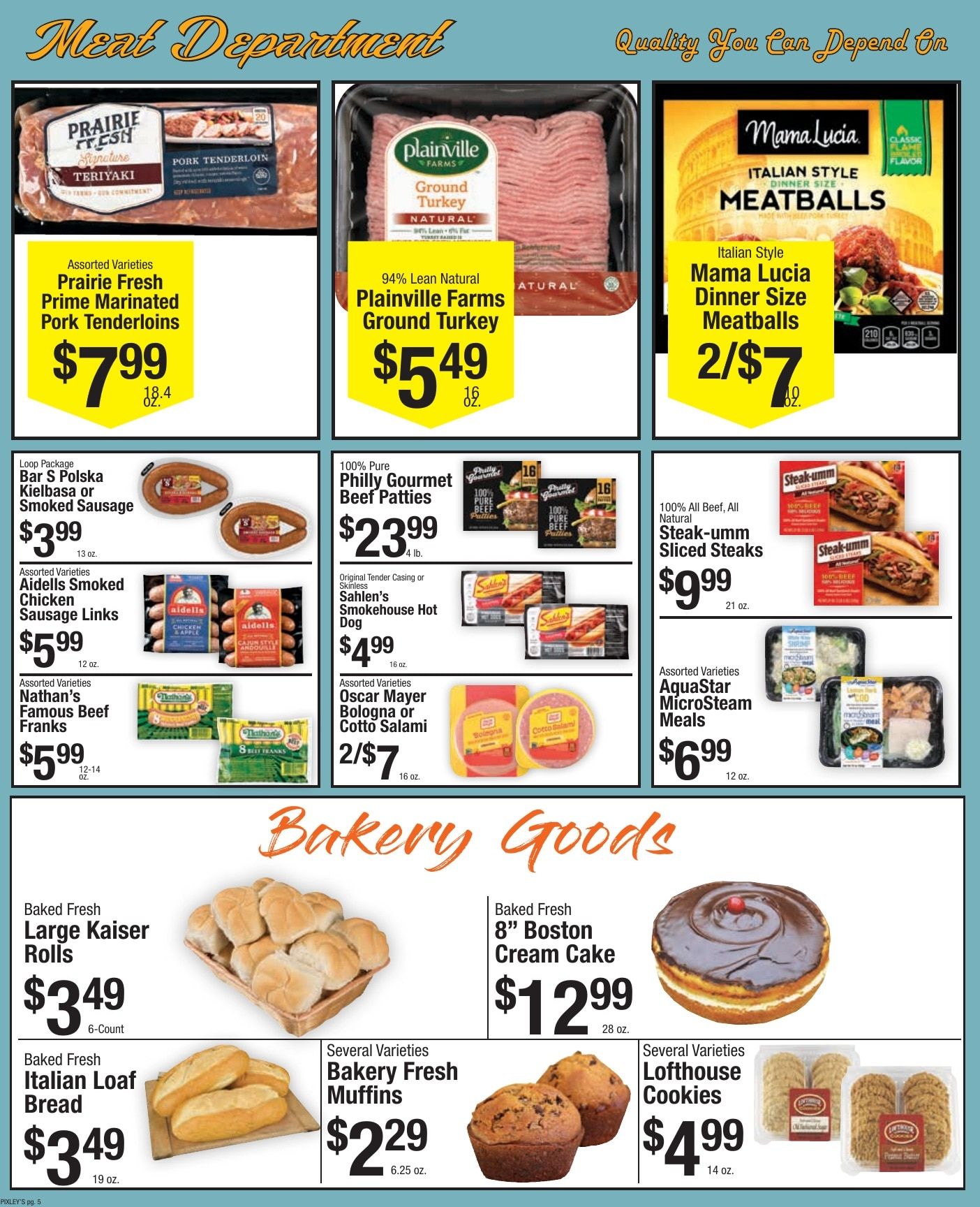 Pixley's Shurfine Food Mart Weekly Ad August 2 - 8, 2026