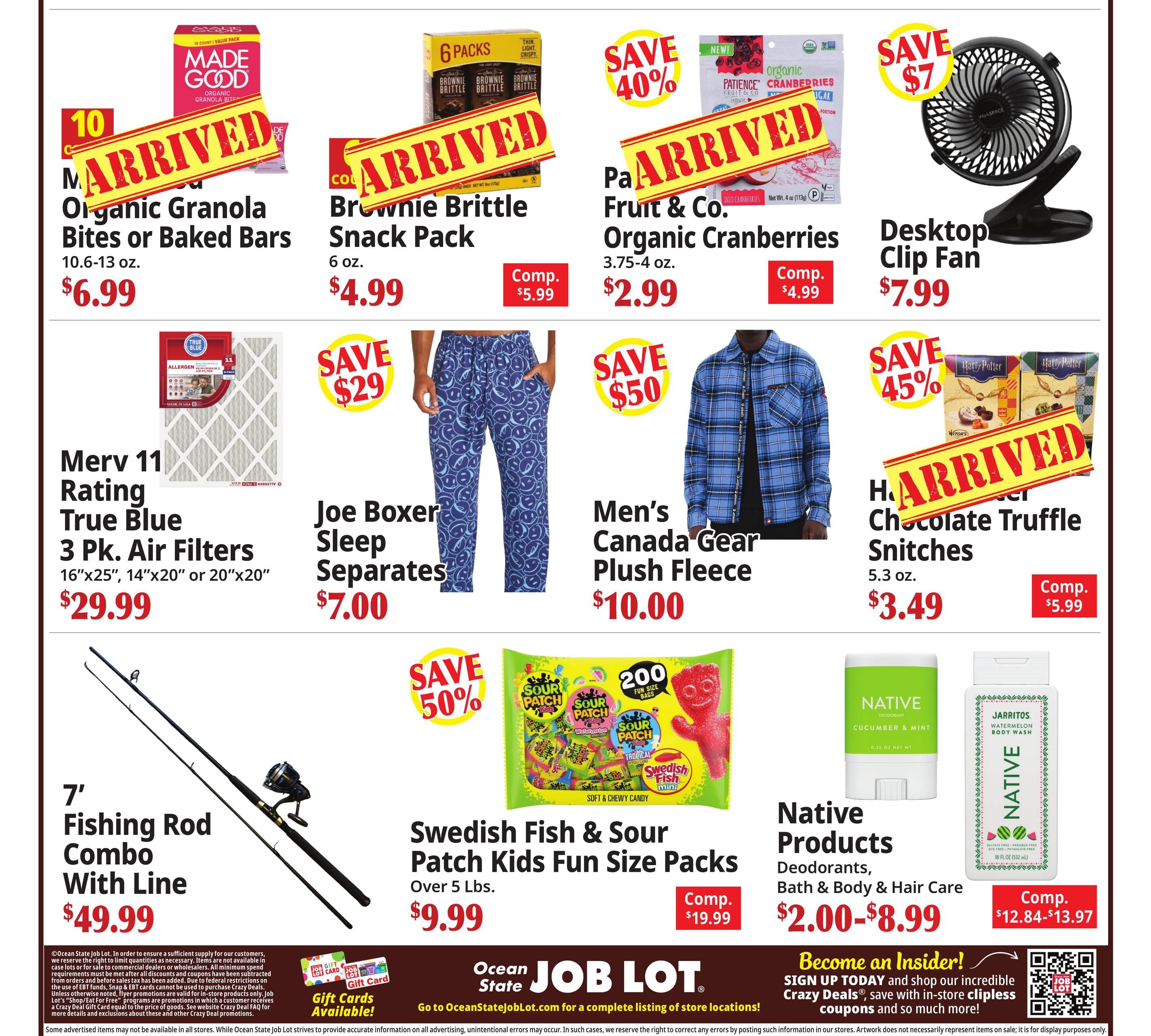 Ocean State Job Lot (MA, MD, ME, NJ, NY, PA, WV) Coming Attractions Weekly Ad August 6 - 12, 2026