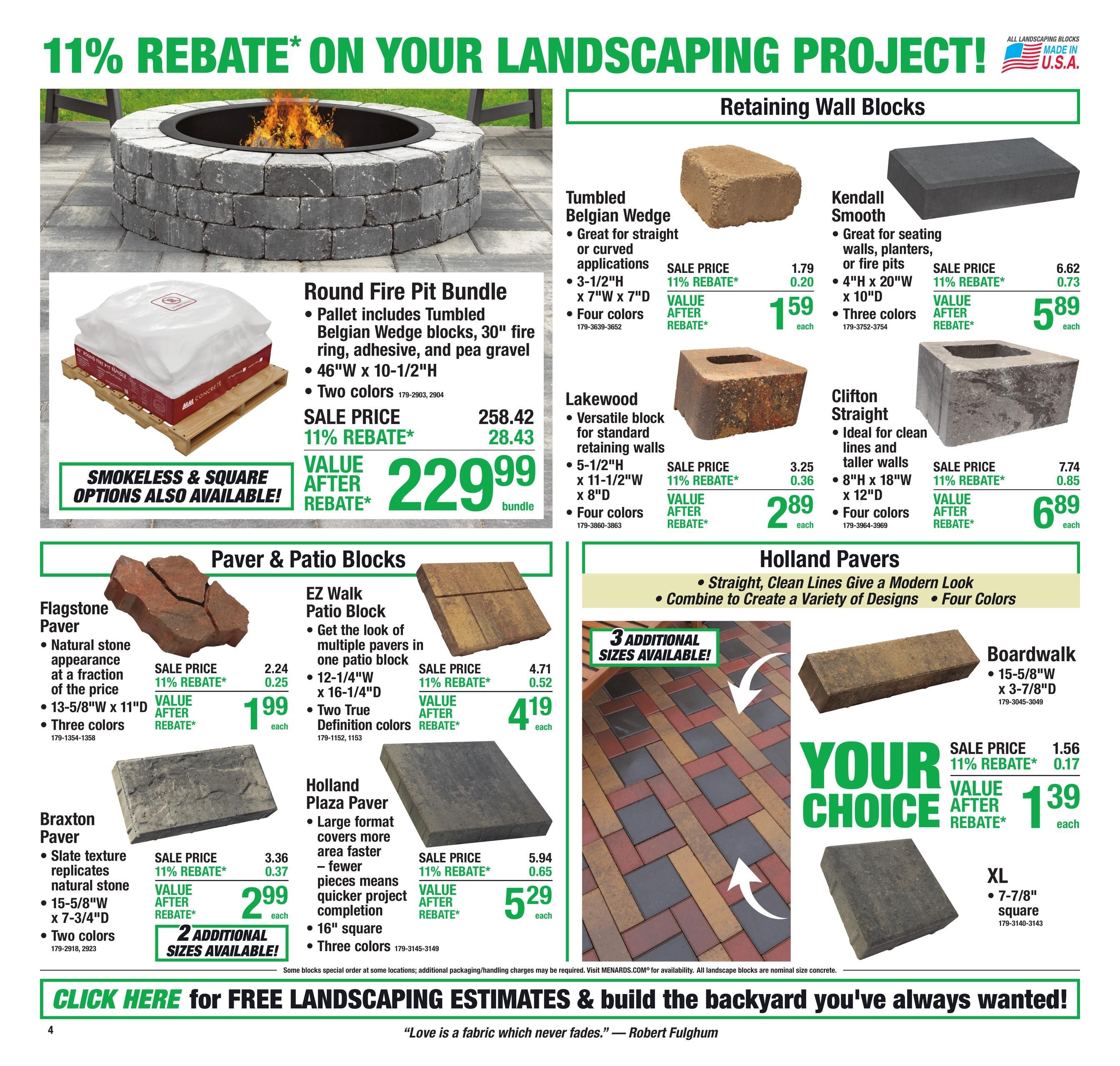 Menards (Des Moines–Boone Area, IA) 11% Rebate Sale Weekly Ad August 5 - 17, 2026