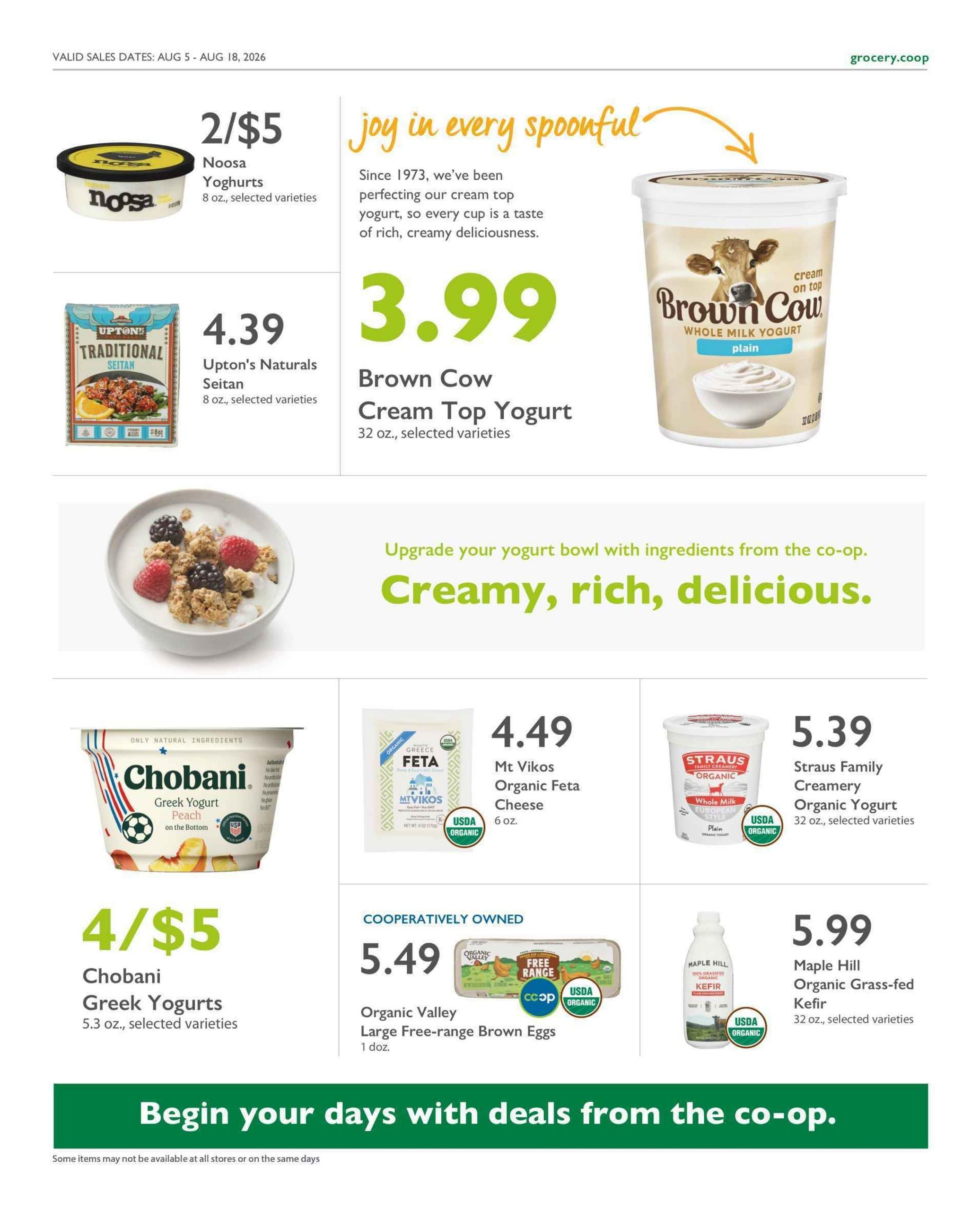 Co-opportunity Natural Foods (Inglewood–Gardena Area, CA) Weekly Ad August 5 - 18, 2026