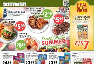 Hamptons IGA Weekly Ad July 31 - August 6, 2026