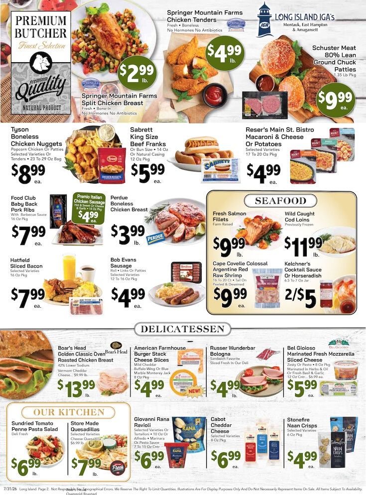 Hamptons IGA Weekly Ad July 31 - August 6, 2026