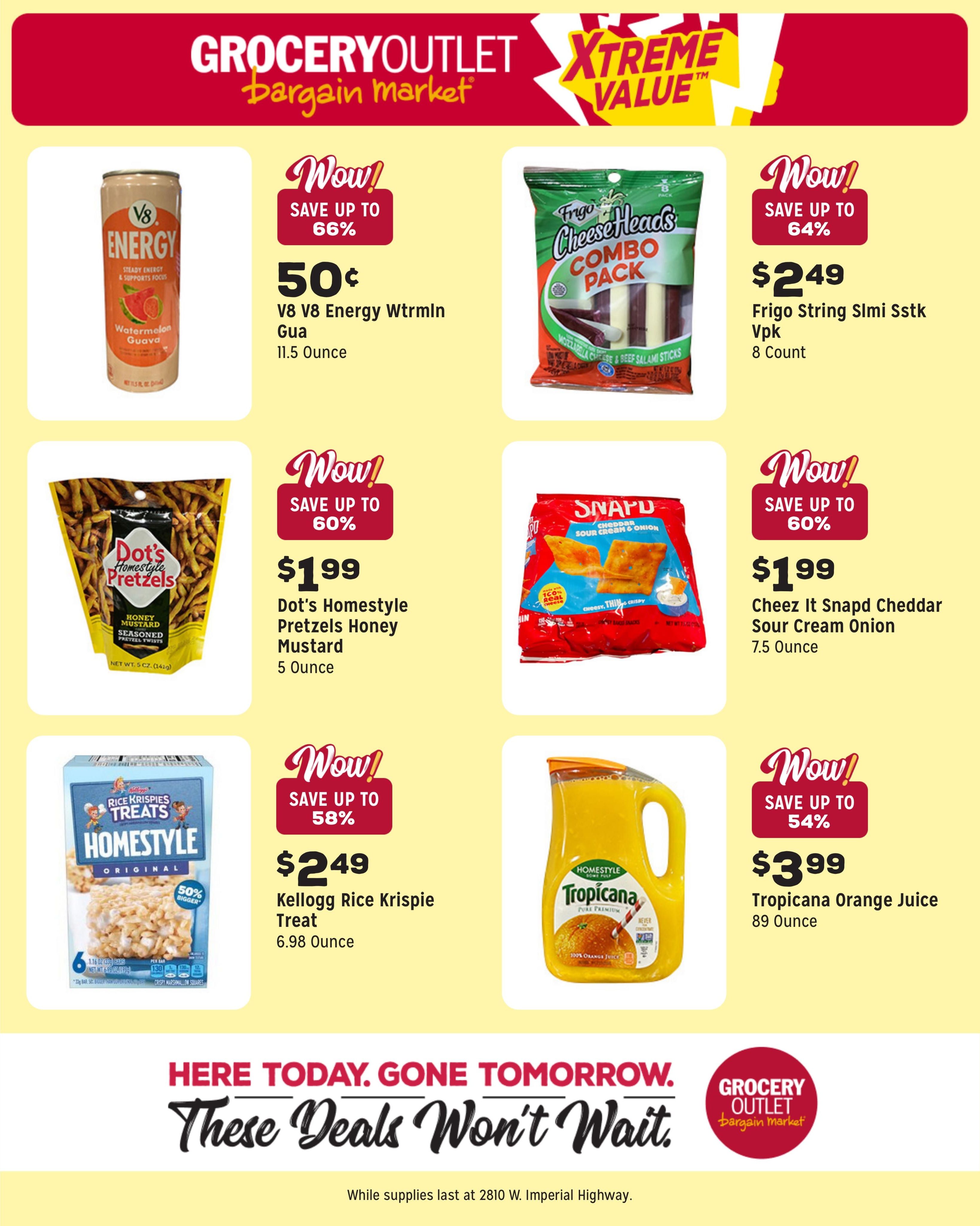 Grocery Outlet (Inglewood Area, CA) Weekly Ad August 5 - 11, 2026