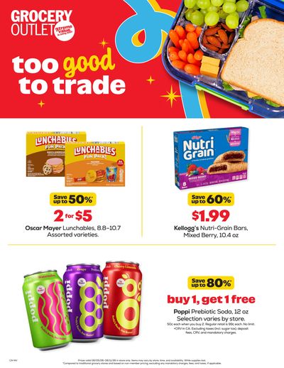 Grocery Outlet (Carson–Harbor City Area, CA) Weekly Ad August 5 - 11, 2026