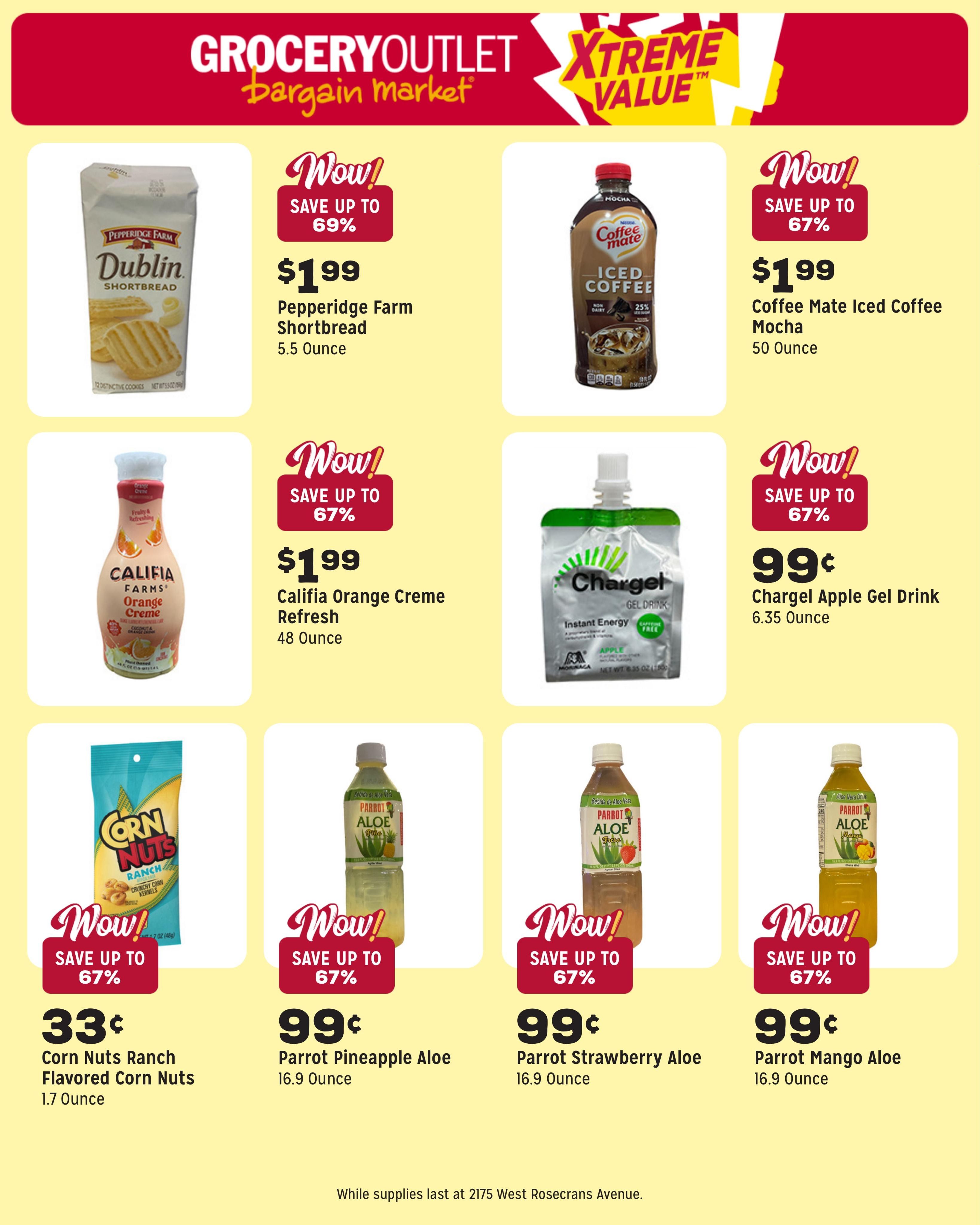Grocery Outlet (Gardena Area, CA) Weekly Ad August 5 - 11, 2026