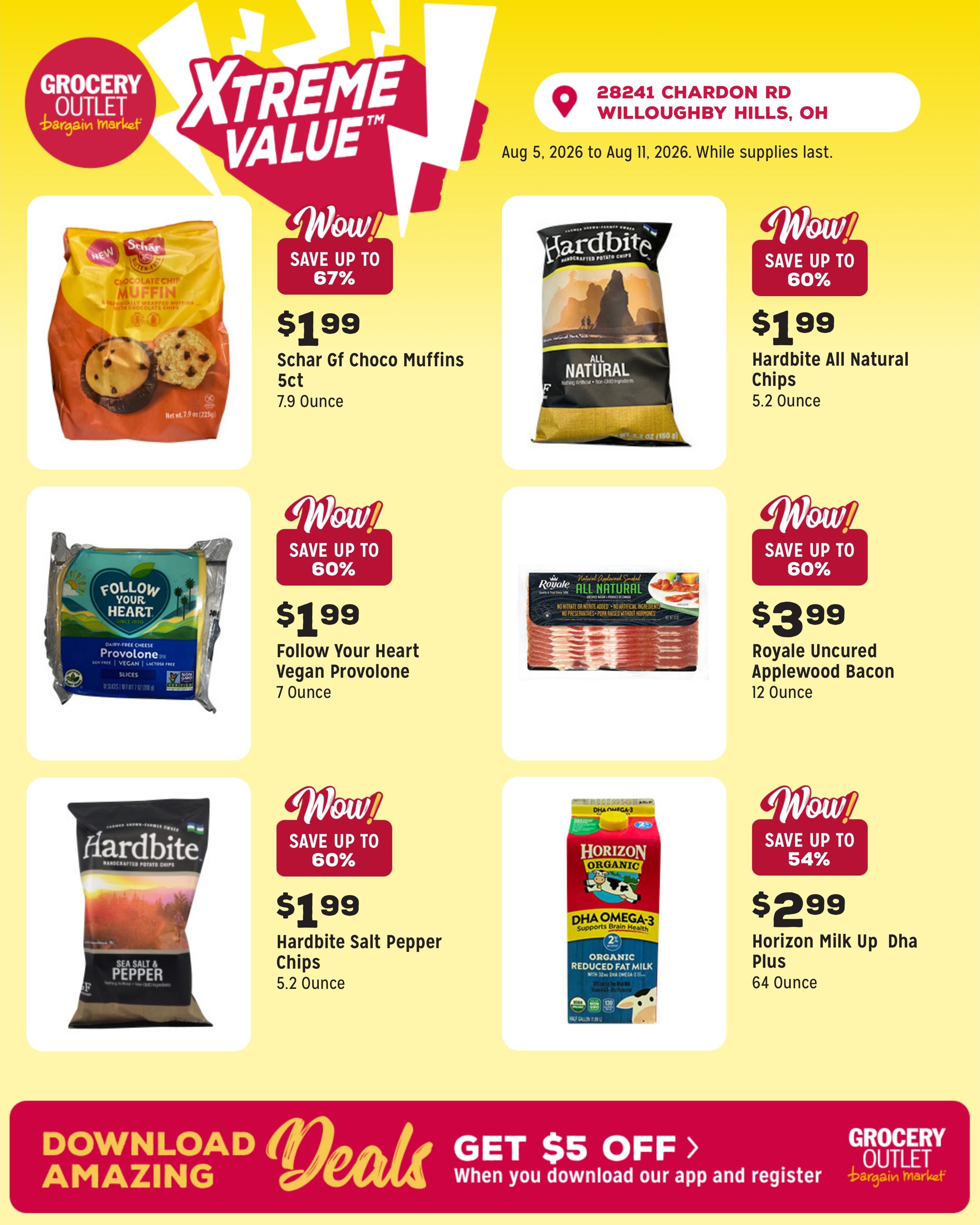 Grocery Outlet (Chagrin Falls Area, OH) Weekly Ad August 5 - 11, 2026