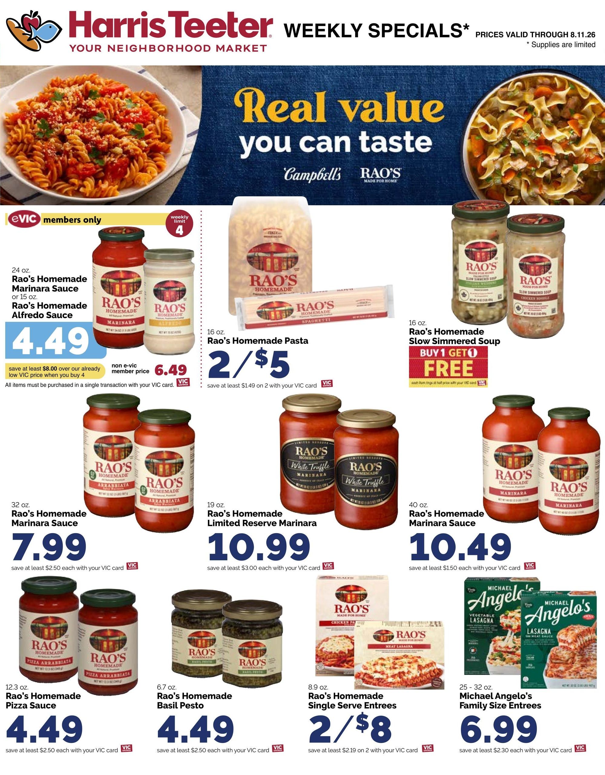 Harris Teeter (Saint Simons Island Area, GA) Weekly Ad August 5 - 11, 2026