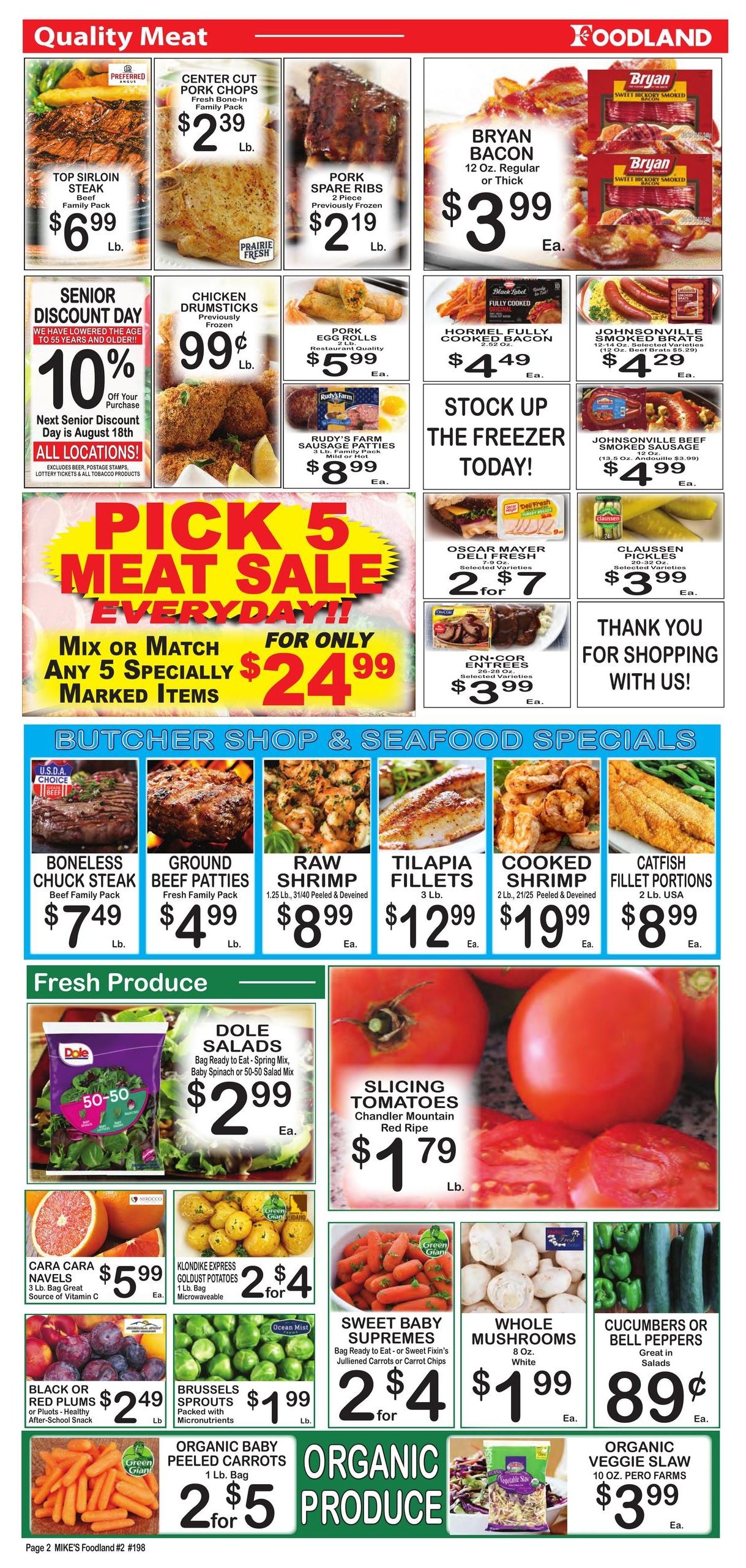 Mike's Foodland Weekly Ad August 5 - 11, 2026