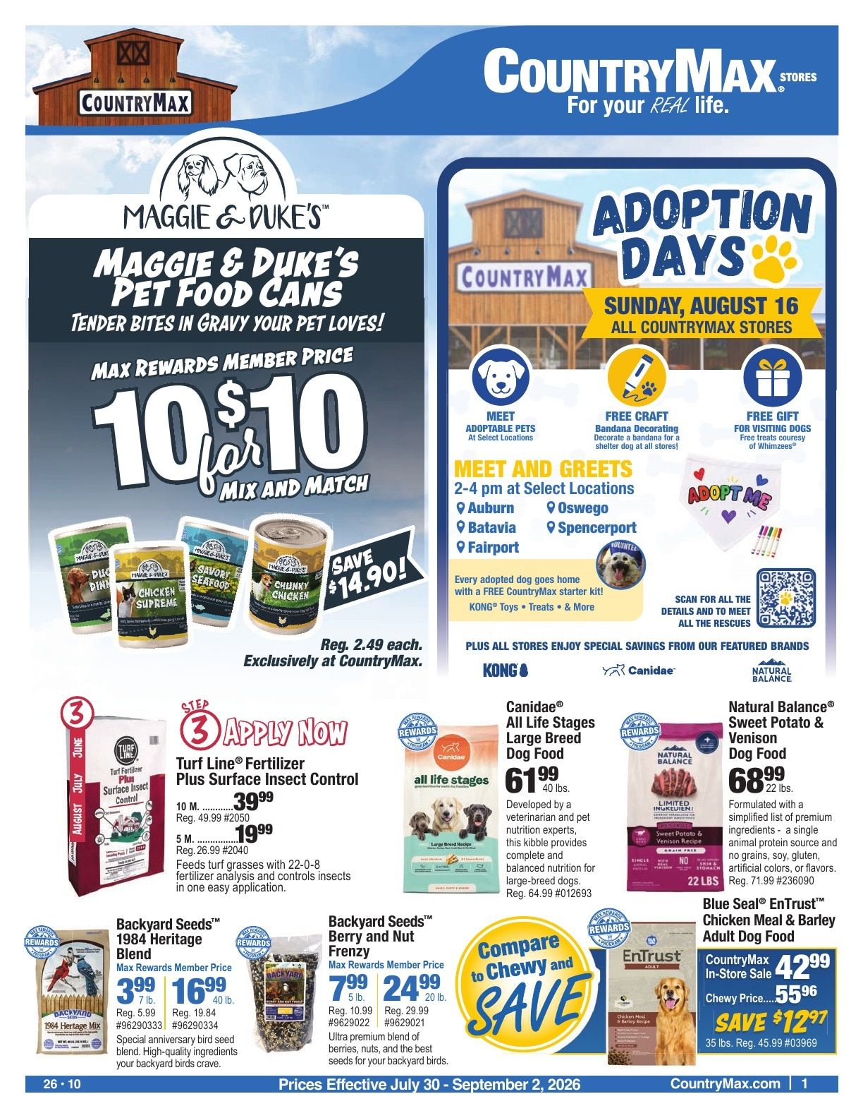 CountryMax Weekly Ad July 30 - September 2, 2026