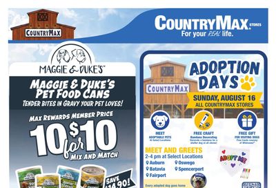 CountryMax Weekly Ad July 30 - September 2, 2026