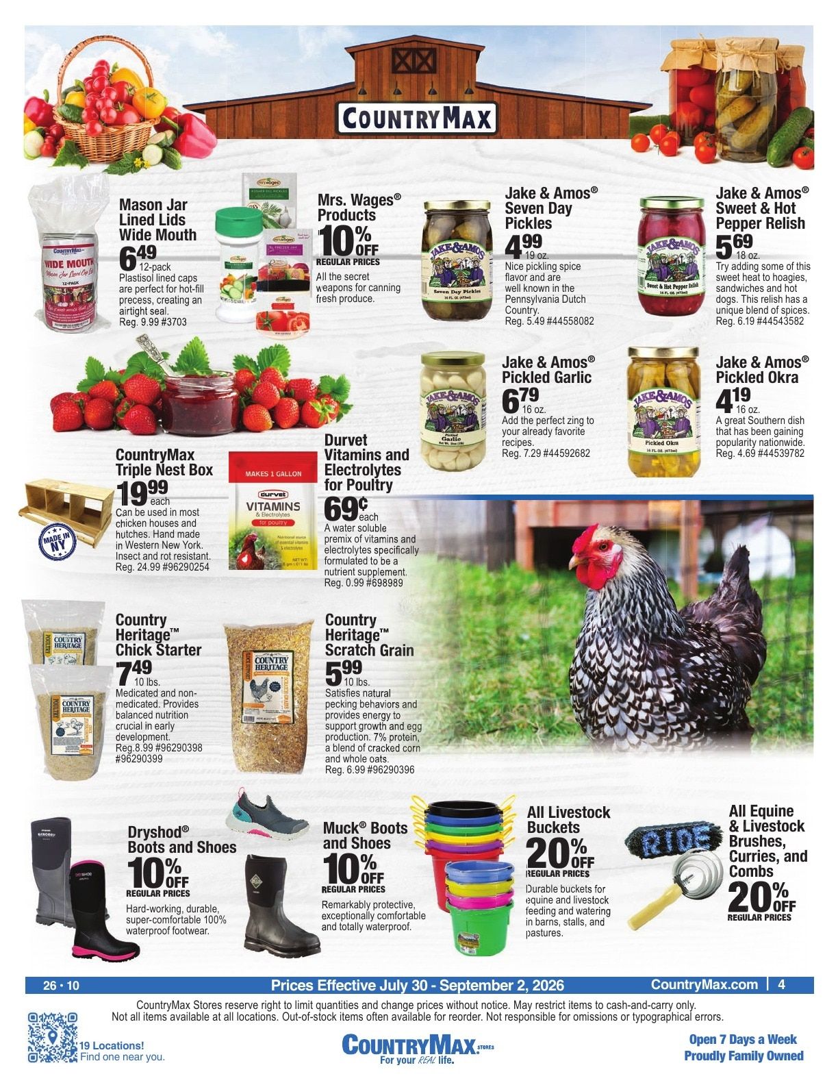 CountryMax Weekly Ad July 30 - September 2, 2026