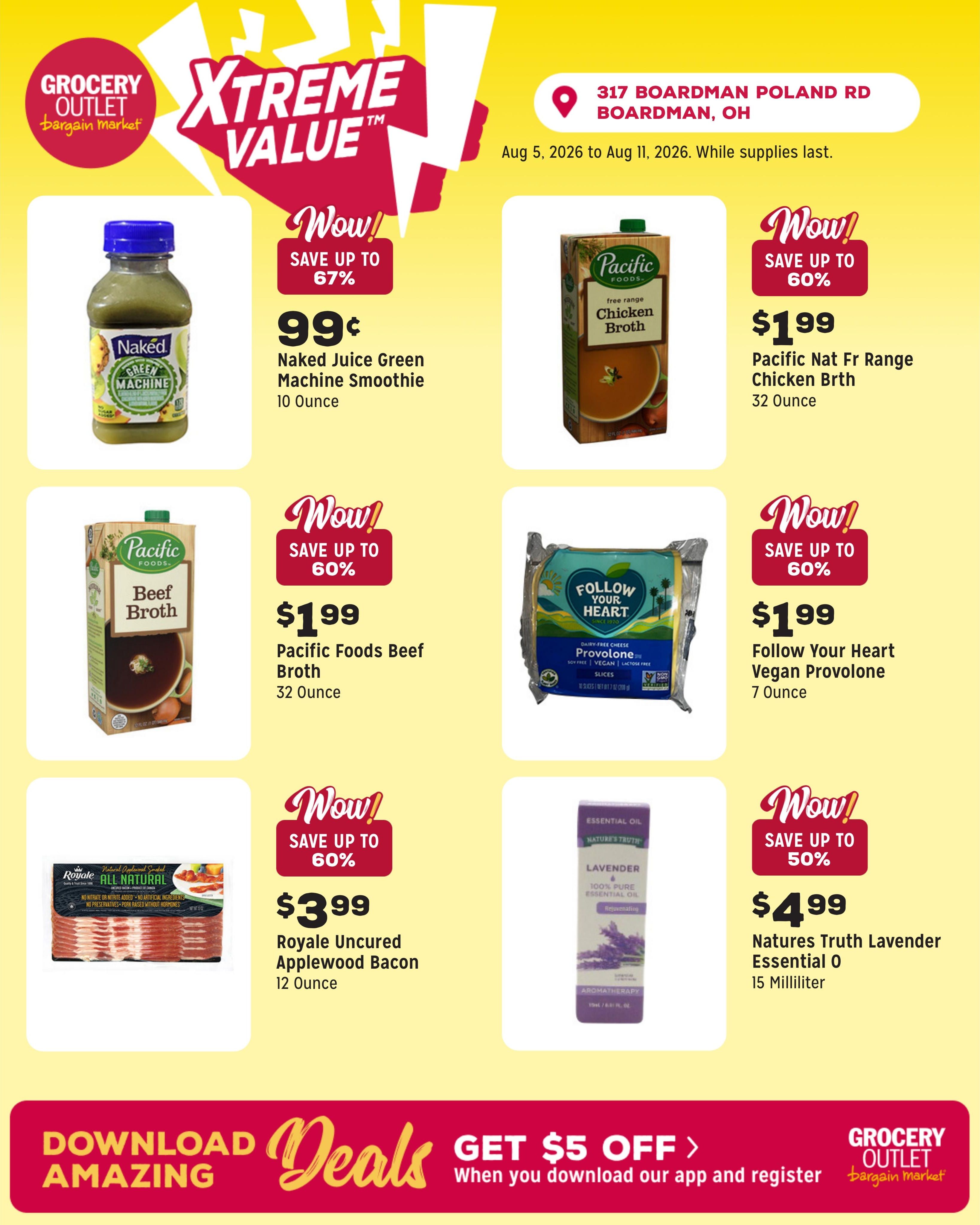 Grocery Outlet (East Liverpool–Chester Area, OH–WV) Weekly Ad August 5 - 11, 2026