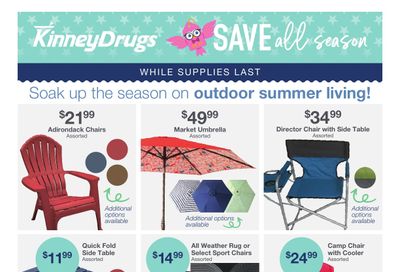 Kinney Drugs Outdoor Living Weekly Ad June 5 - October 15, 2026