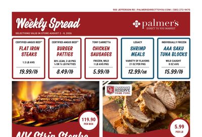 Palmer's Direct To You Market Weekly Ad August 2 - 8, 2026