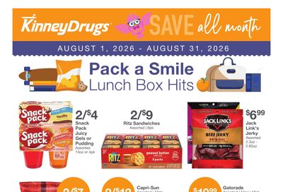 Kinney Drugs Thrive Weekly Ad August 1 - 31, 2026