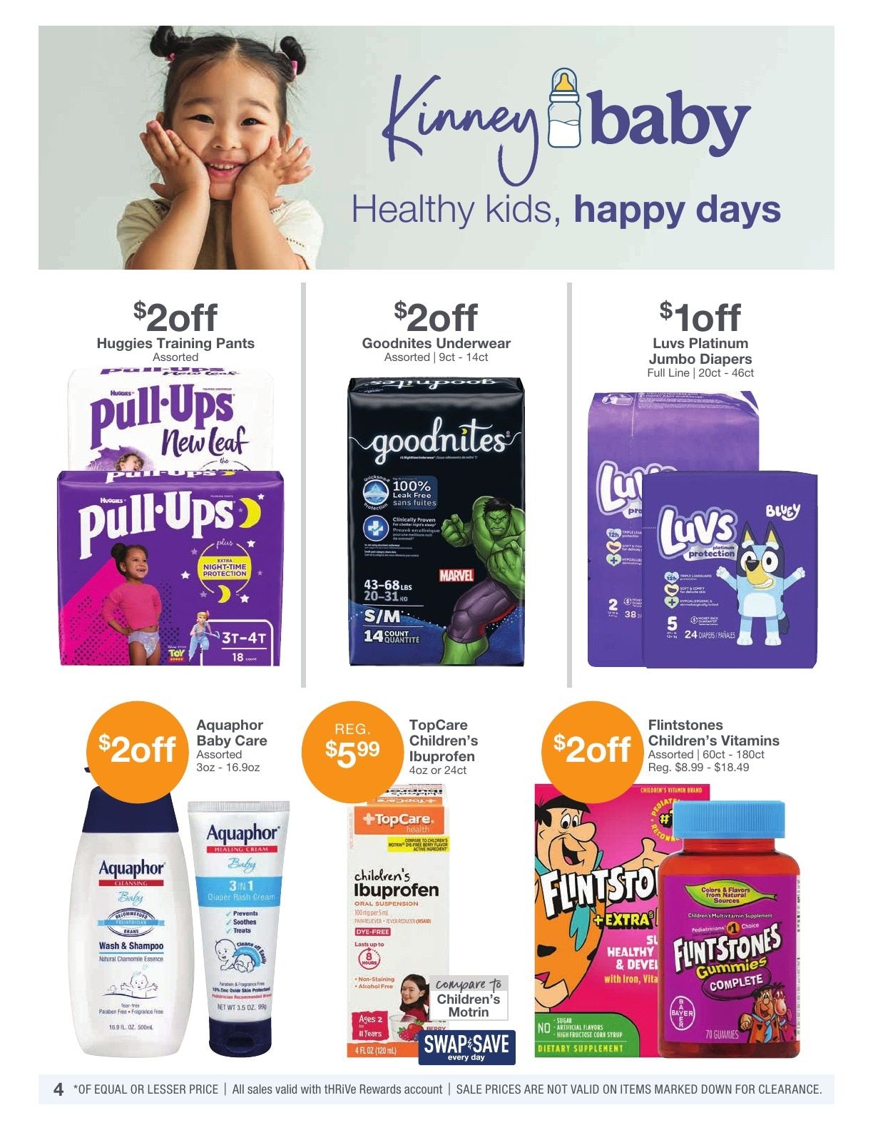 Kinney Drugs Thrive Weekly Ad August 1 - 31, 2026
