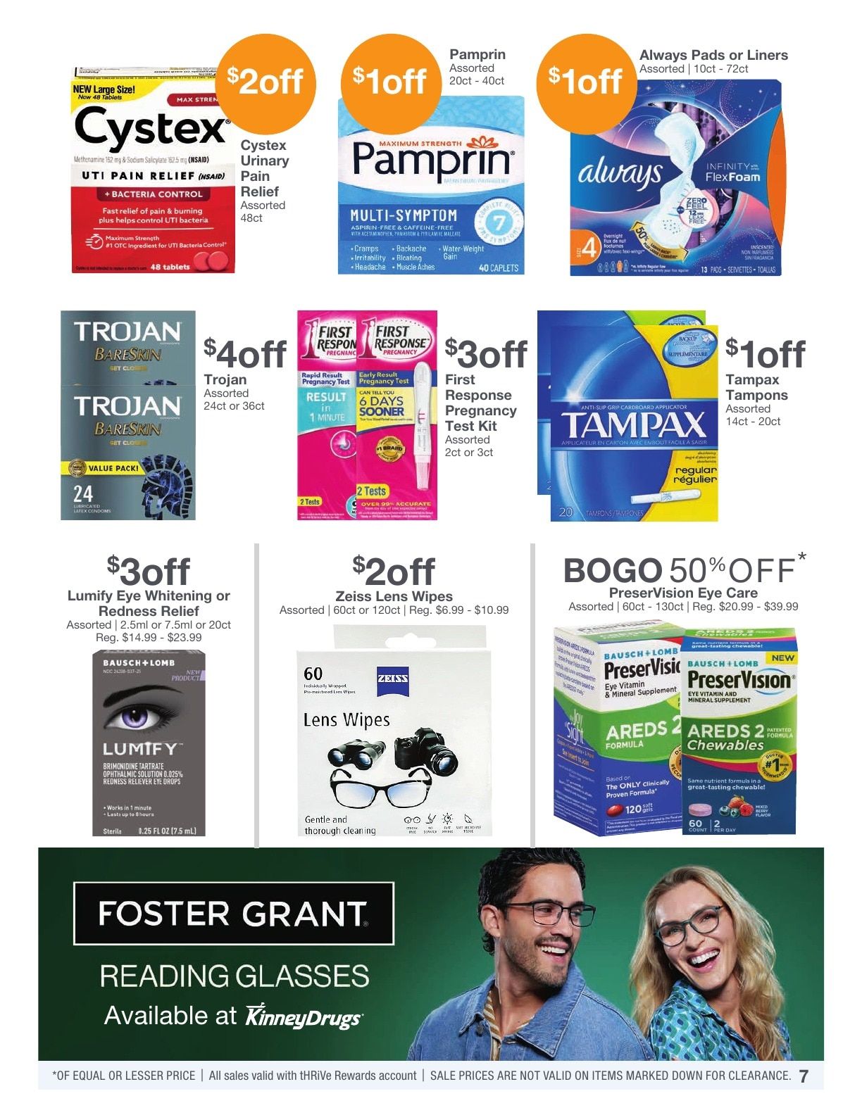 Kinney Drugs Thrive Weekly Ad August 1 - 31, 2026