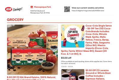 Village Farms IGA Weekly Ad July 29 - August 11, 2026