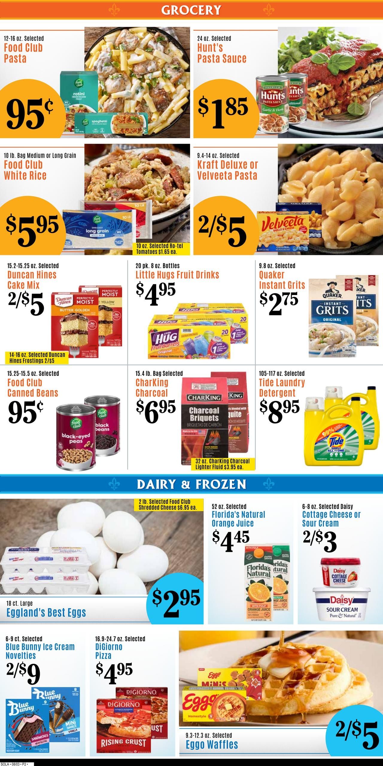 Champagne’s Market (Oakdale–Ville Platte Area, LA) Weekly Ad August 5 - 11, 2026
