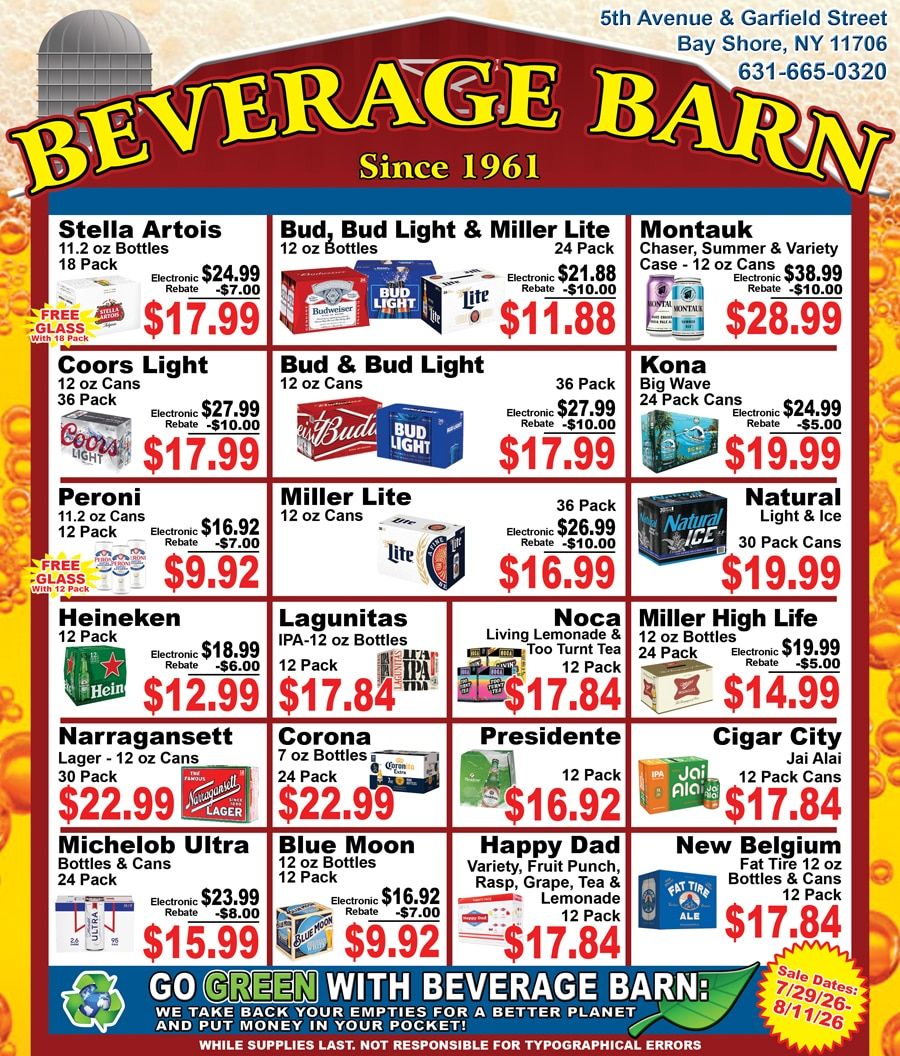 Beverage Barn Weekly Ad July 29 - August 11, 2026