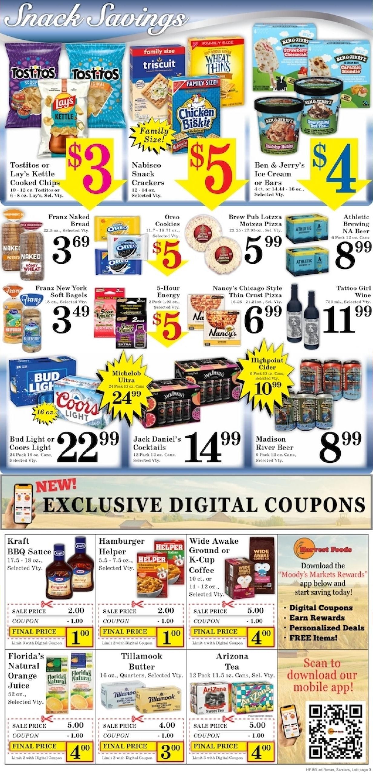 Harvest Foods (Missoula–Milltown Area, MT) Weekly Ad August 5 - 11, 2026