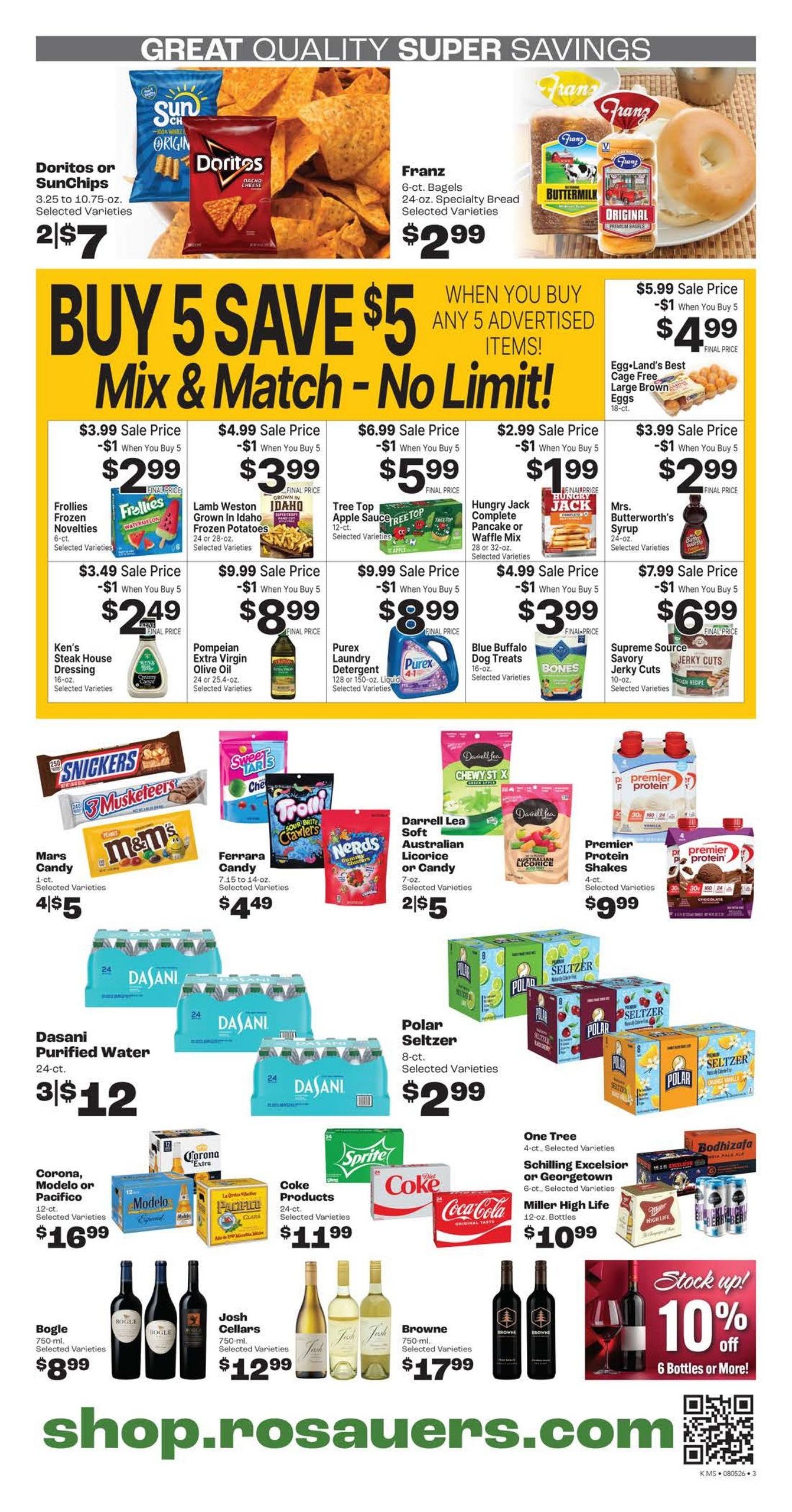 Rosauers (Missoula–Milltown Area, MT) Weekly Ad August 5 - 11, 2026