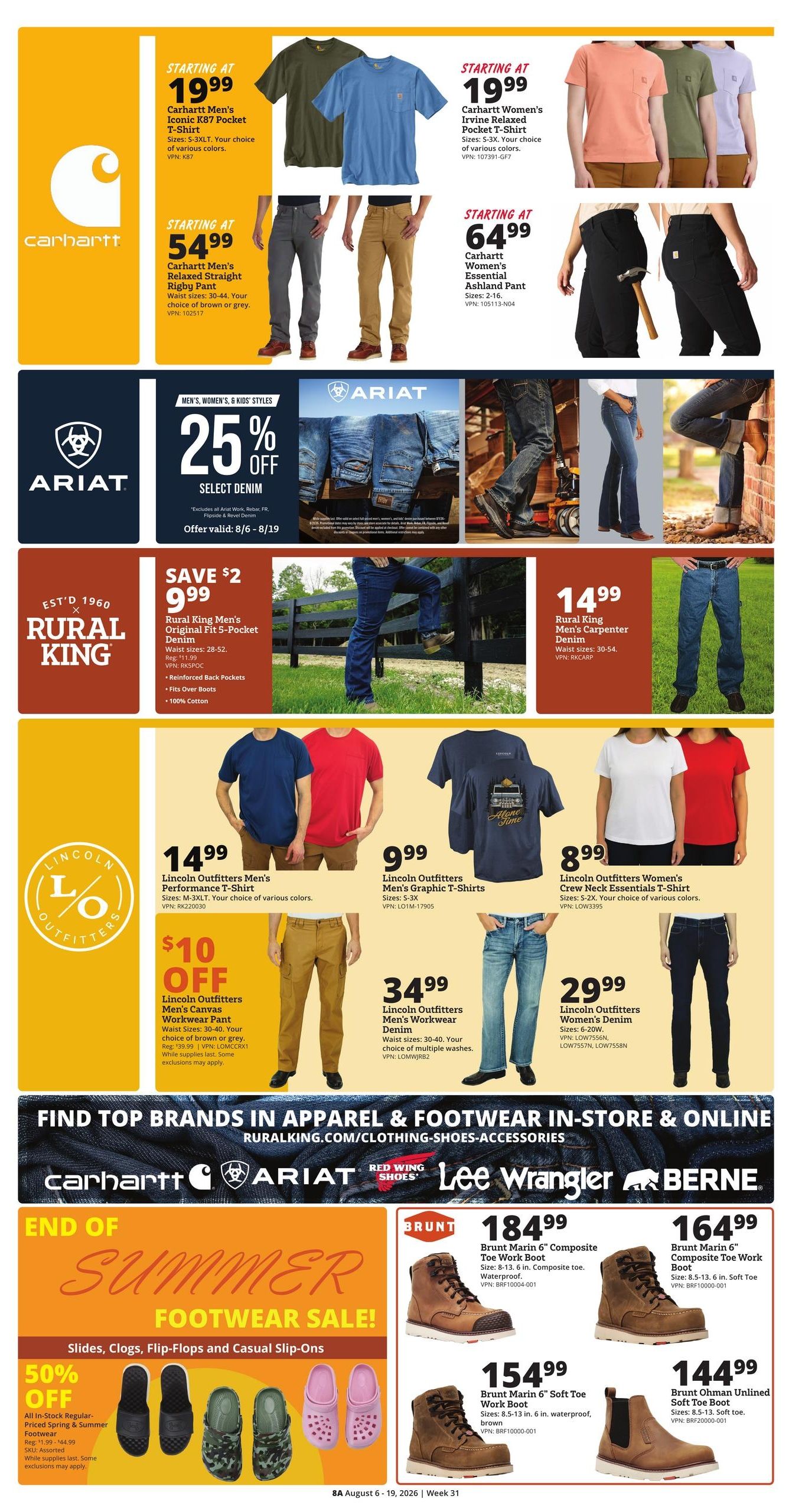 Rural King (Ethelsville Area, AL) Weekly Ad August 6 - 19, 2026