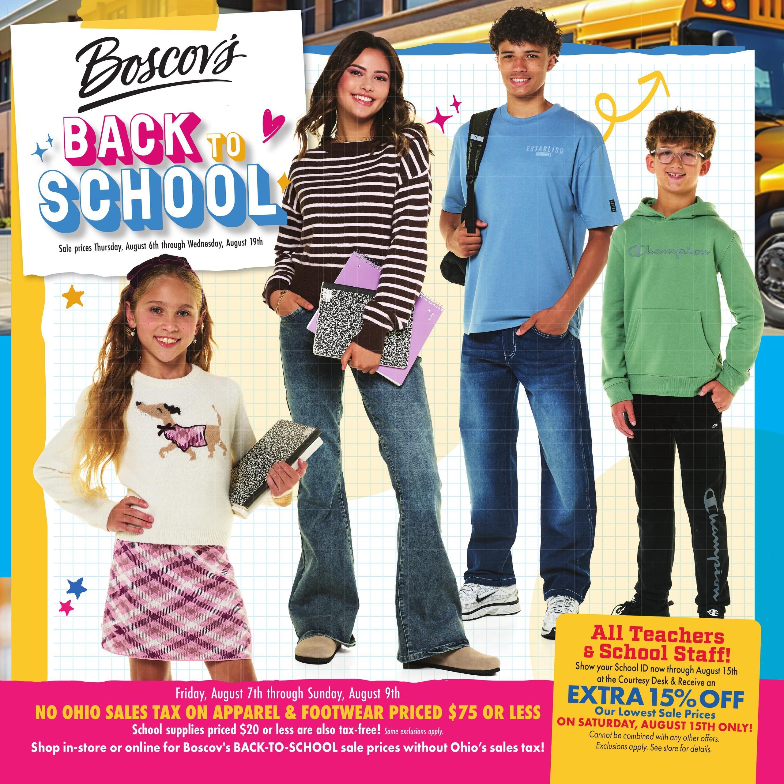 Boscov's (OH, PA, WV) Boscov’s Weekly Weekly Ad August 6 - 19, 2026