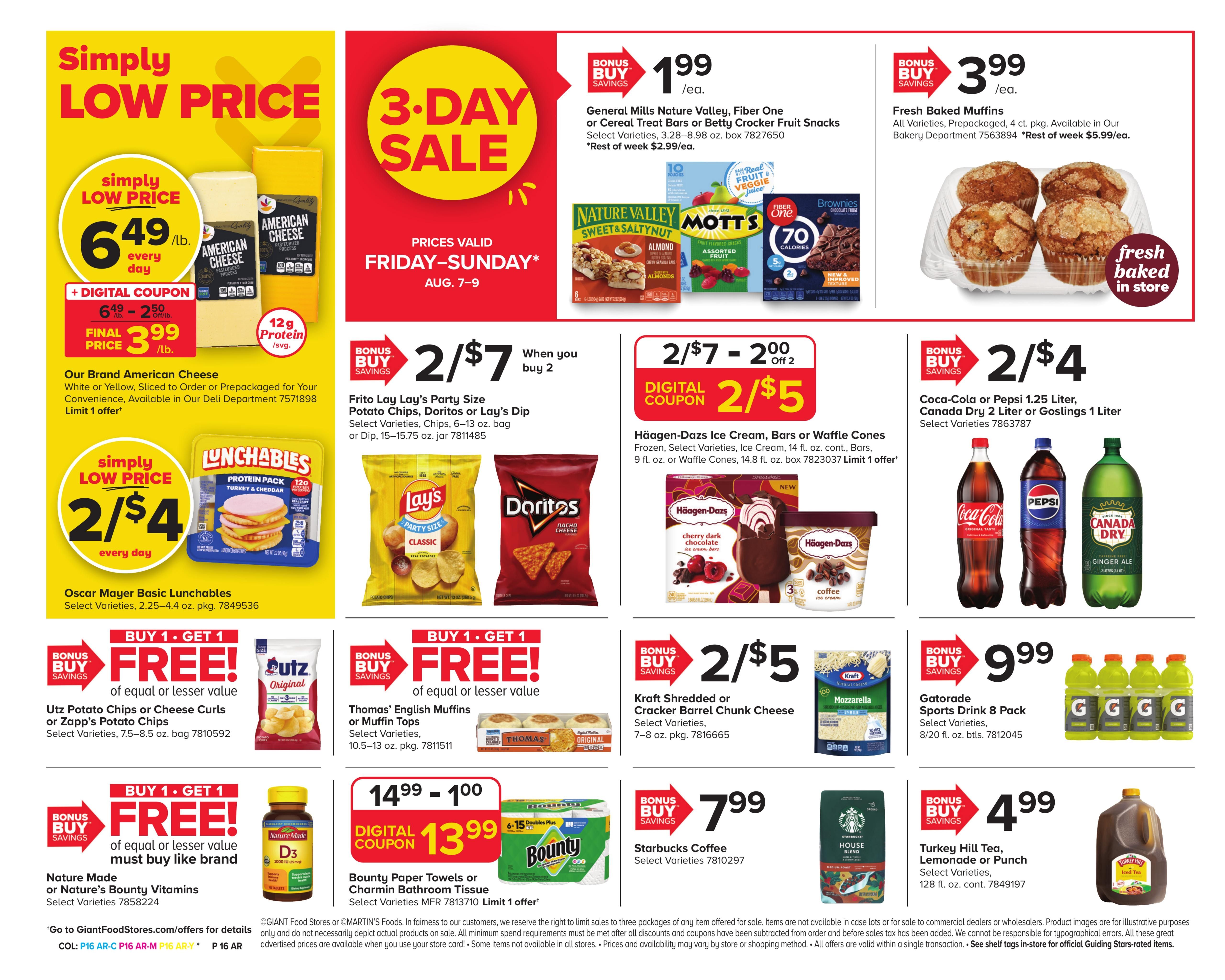Giant Food Stores (Haddonfield–Philadelphia Area, NJ–PA) Weekly Ad August 7 - 13, 2026
