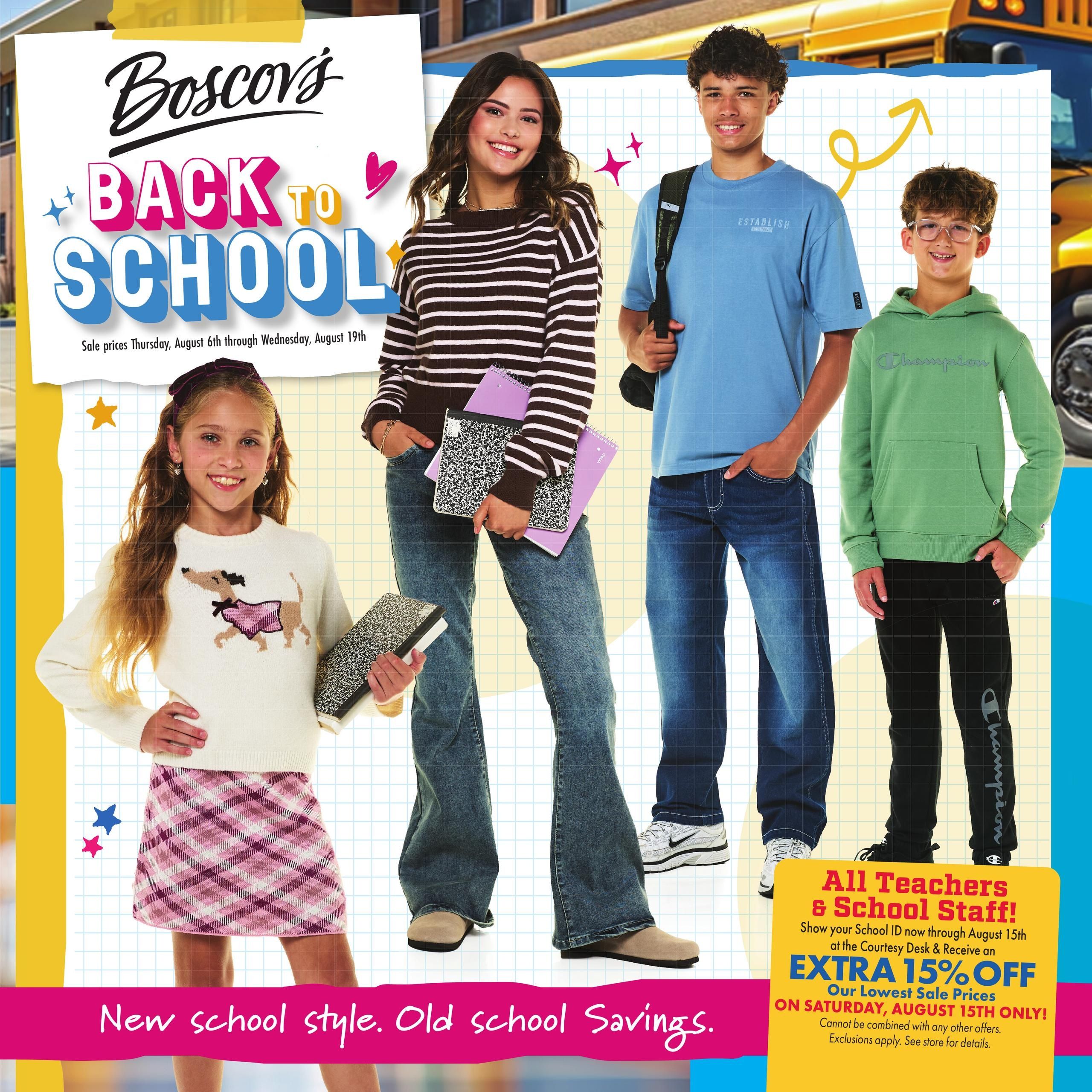 Boscov's (Ansonia Area, CT) Boscov’s Weekly Weekly Ad August 6 - 19, 2026
