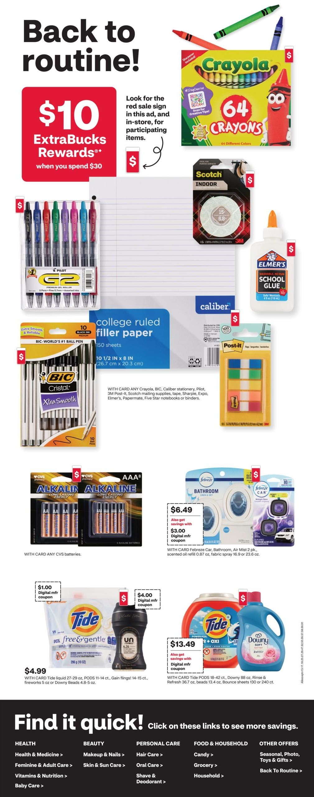 CVS Pharmacy (Andalusia Area, AL) Weekly Ad August 9 - 16, 2026