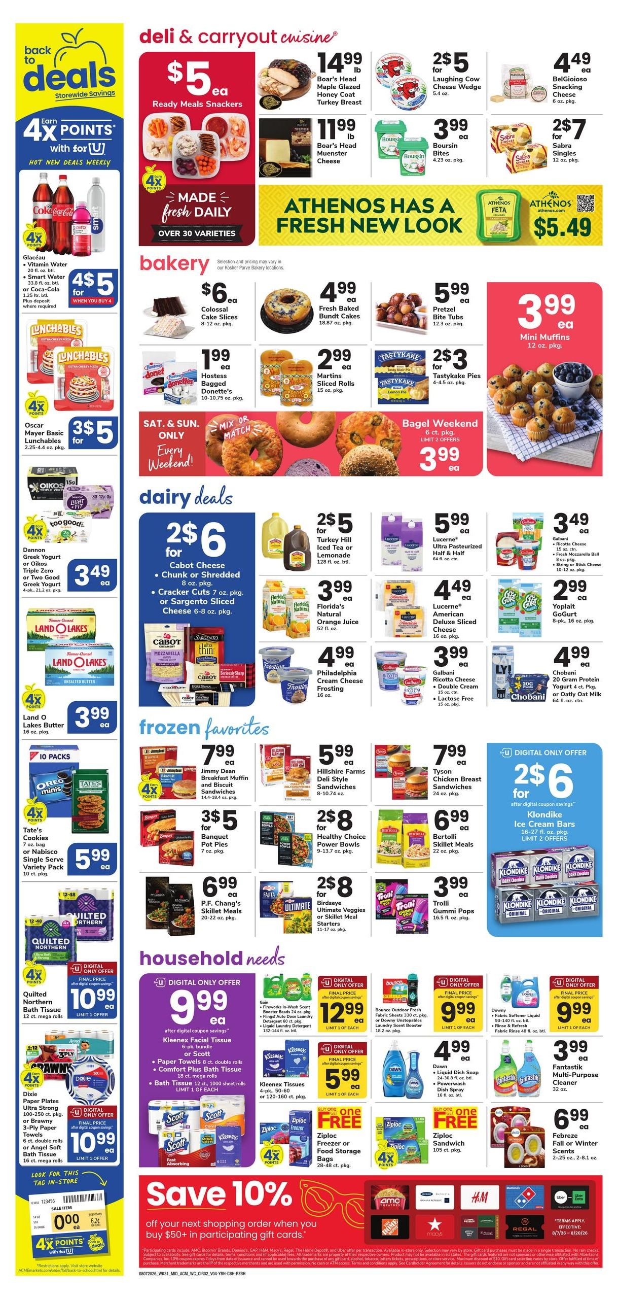 Acme Markets (Carle Place–Milford Area, CT–NY) Weekly Ad August 7 - 13, 2026