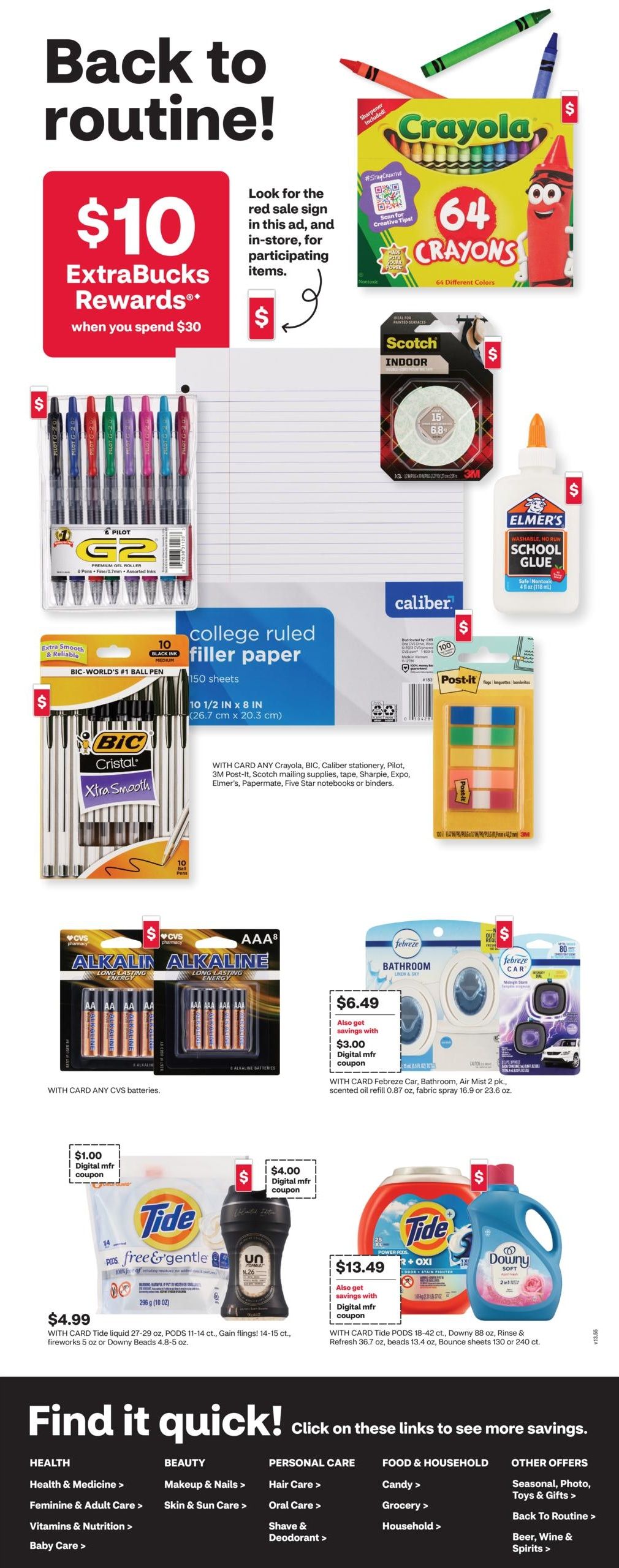 CVS Pharmacy (IN) Weekly Ad August 9 - 15, 2026