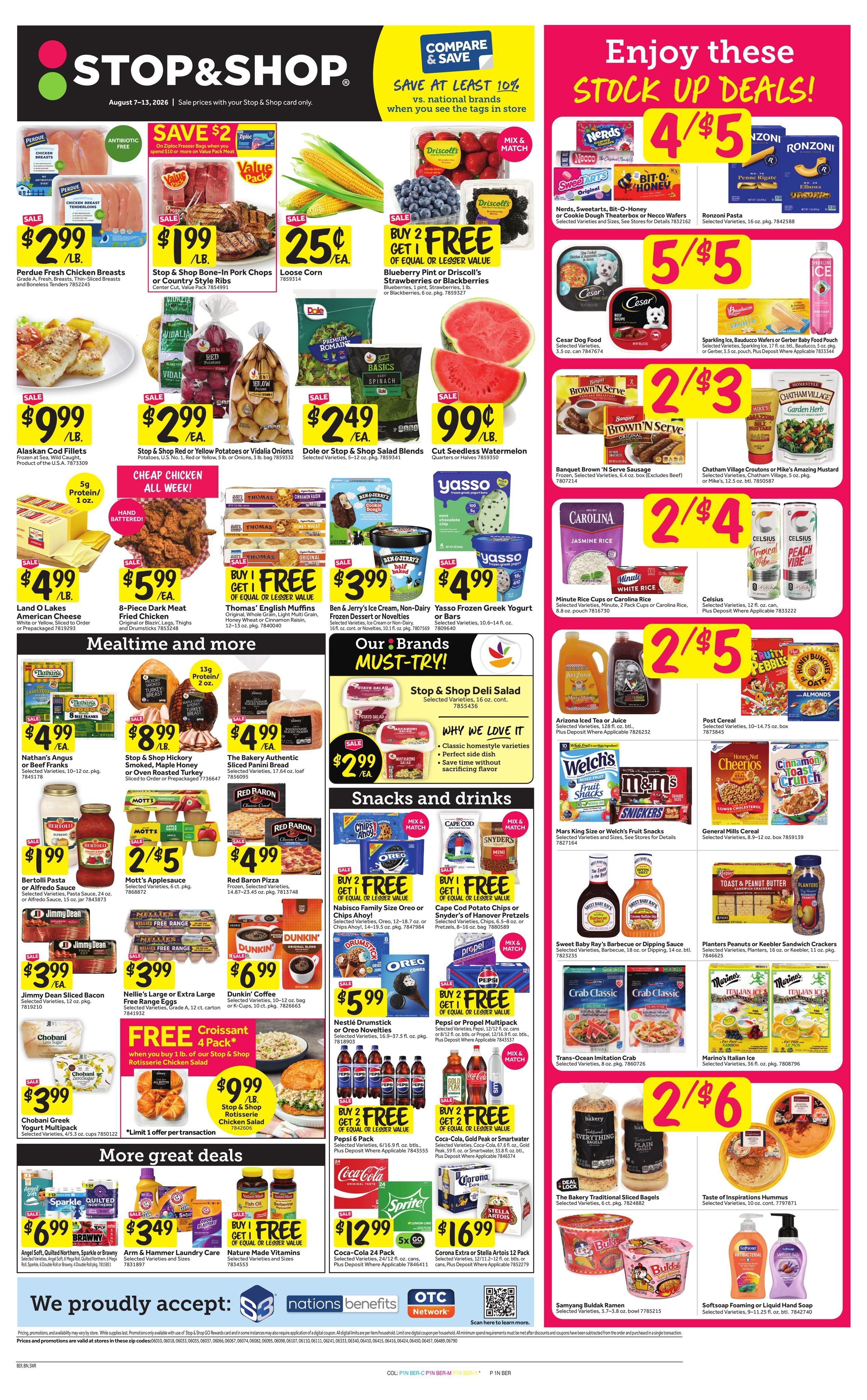 Stop & Shop (Cromwell–Middletown Area, CT) Weekly Ad August 7 - 13, 2026