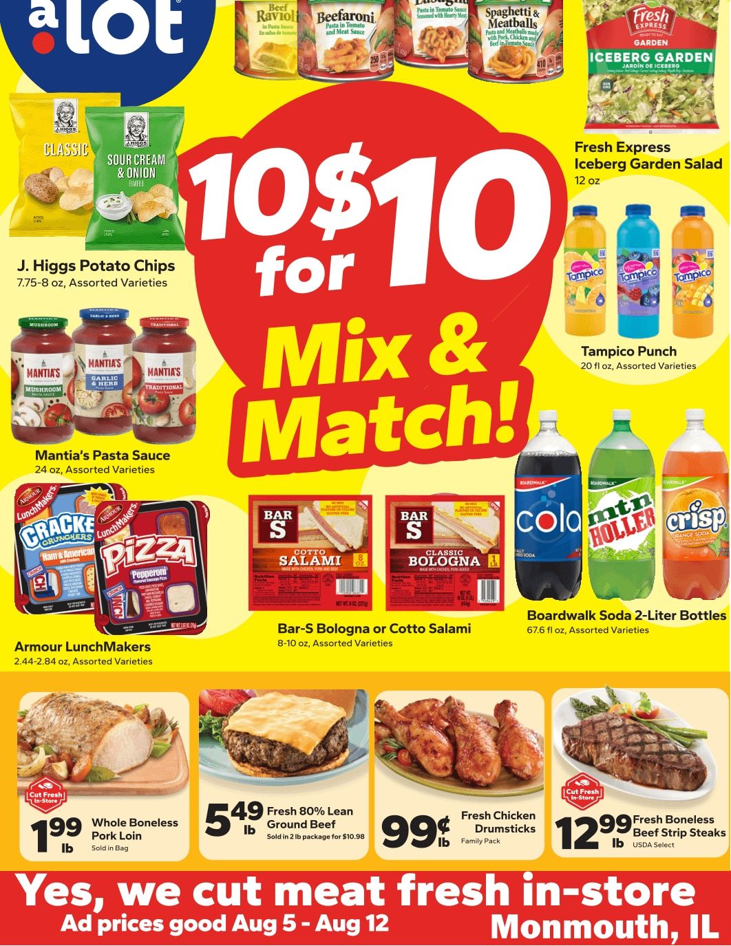 Save a Lot Food Stores (Monmouth, IL) Weekly Ad August 6 - 12, 2026