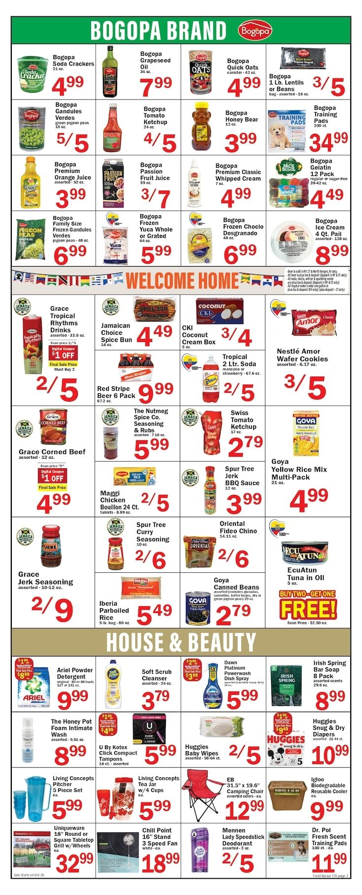 Food Bazaar (2784 Linden Blvd., Brooklyn, NY) Weekly Ad August 6 - 12, 2026