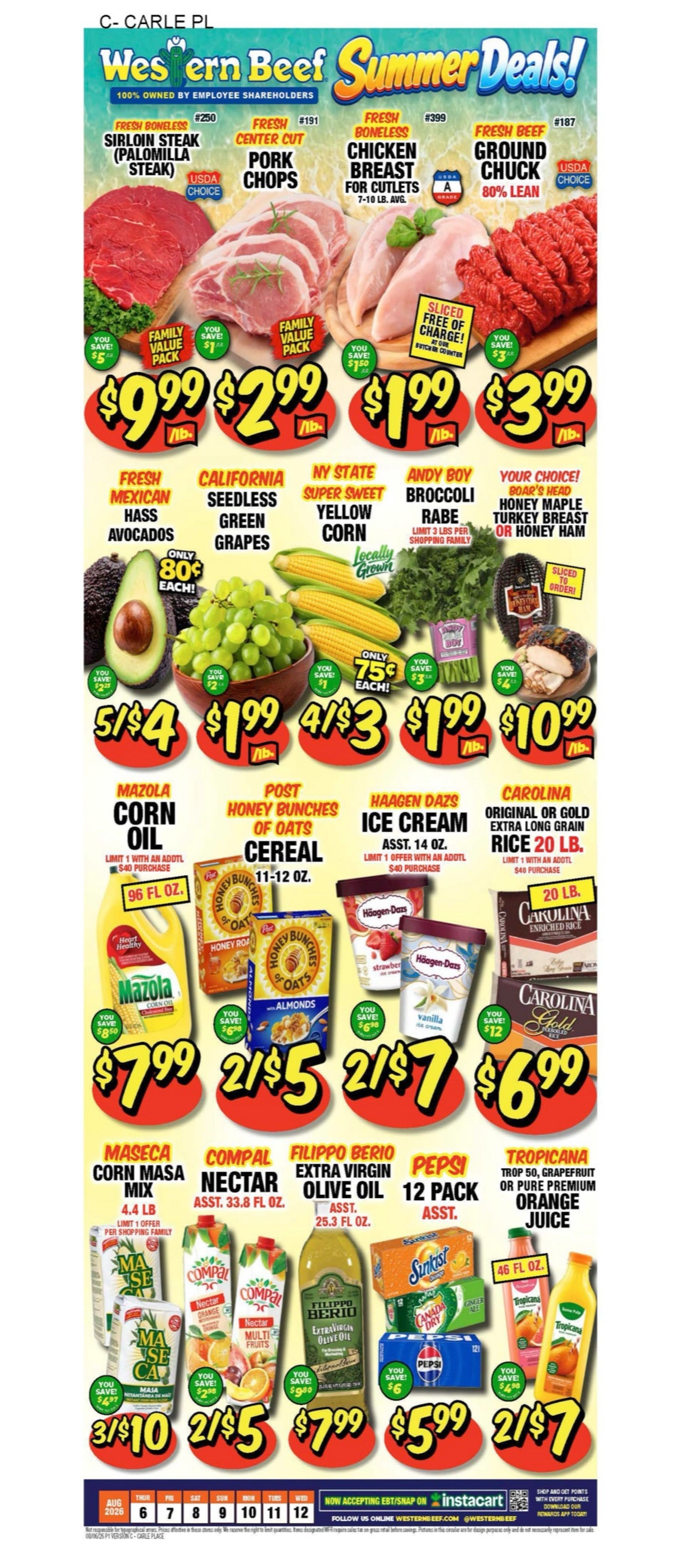 Western Beef (Carle Place, NY) Weekly Ad August 6 - 12, 2026